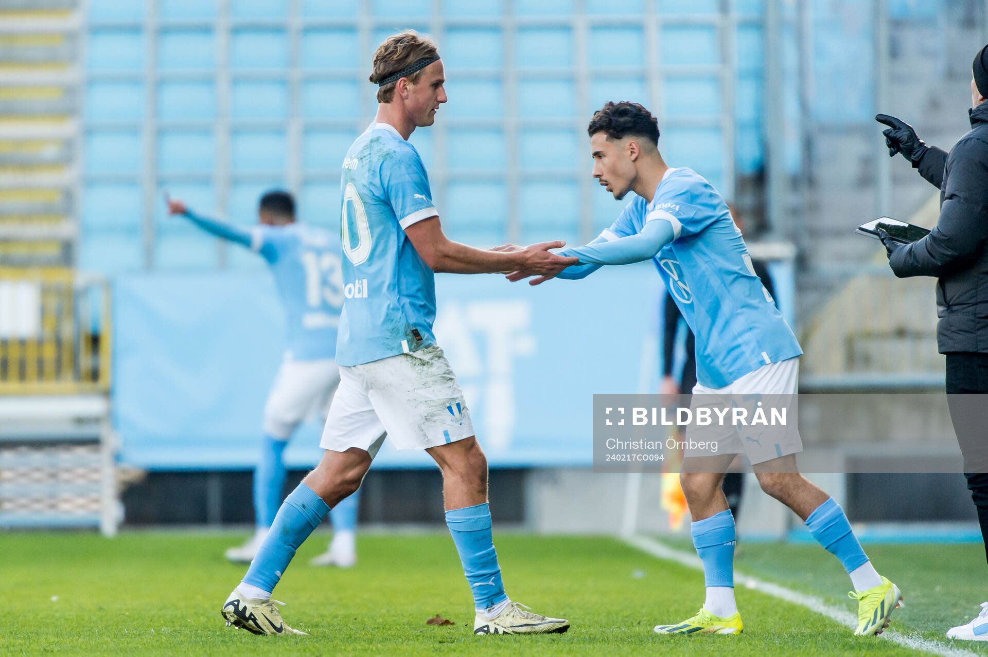 Malmö FFs Erik Botheim och Adrian Skogmar