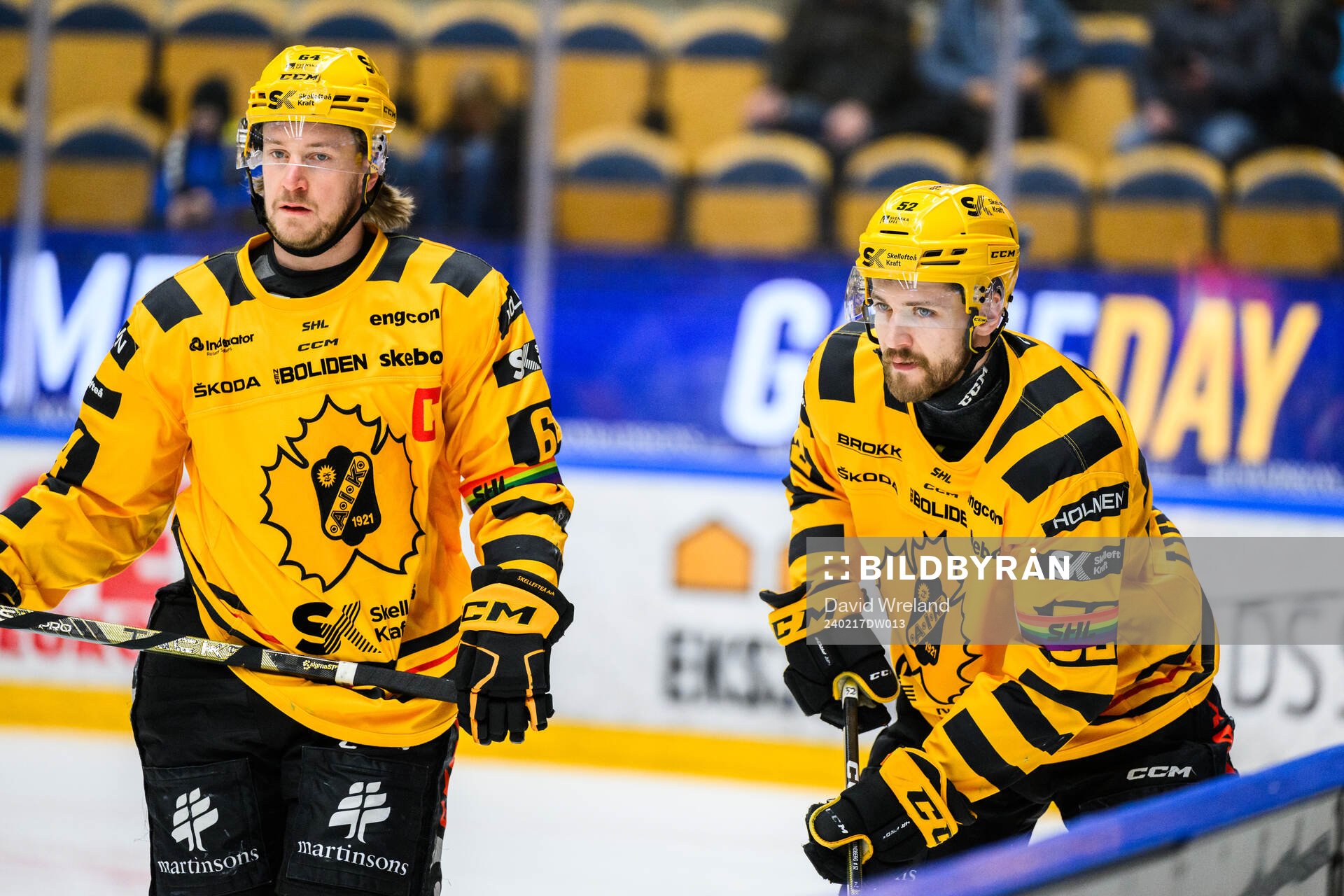 Skellefteås Jonathan Pudas och Skellefteås Arvid Lundberg