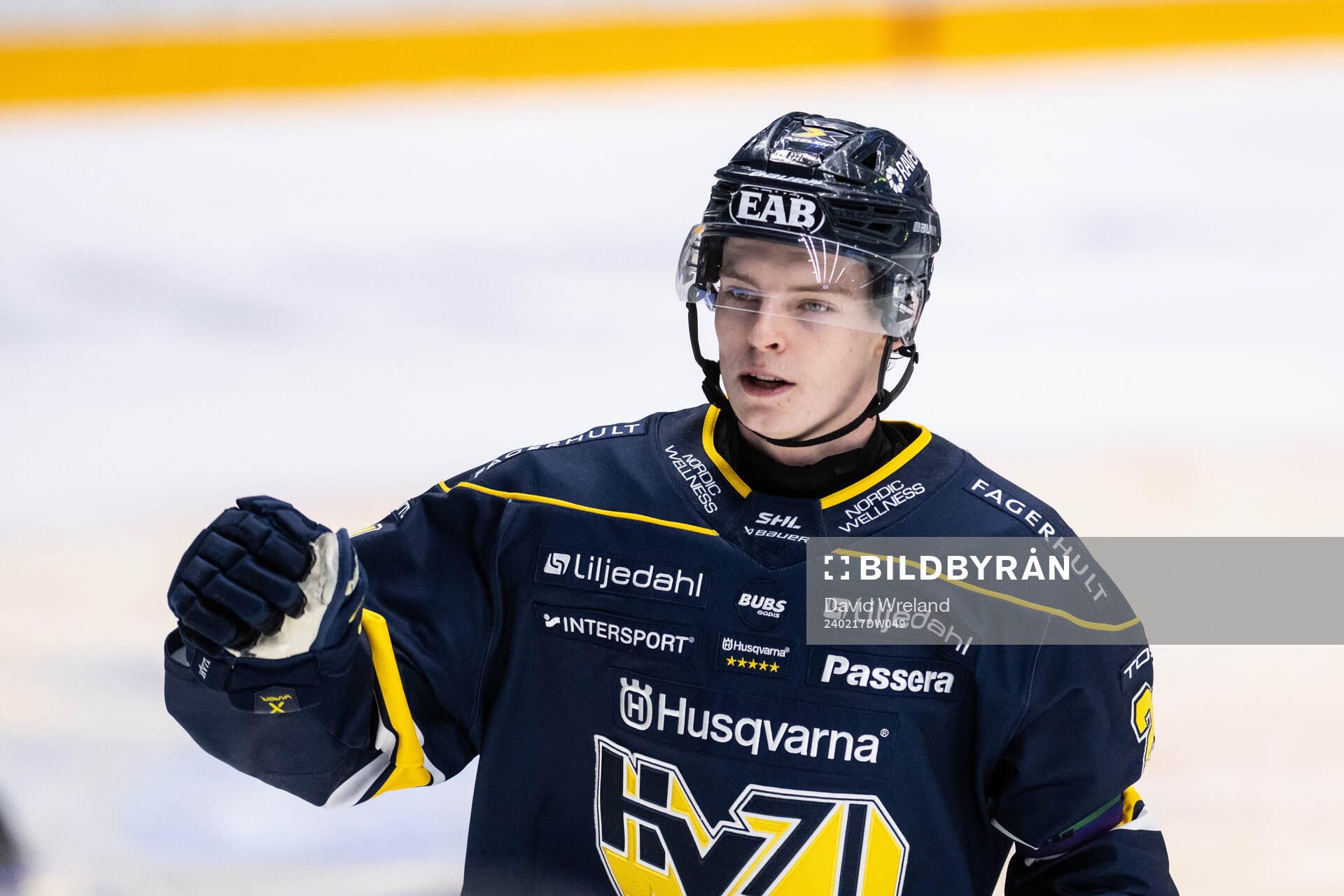 HV71s Oscar Fisker Molgaard jublar