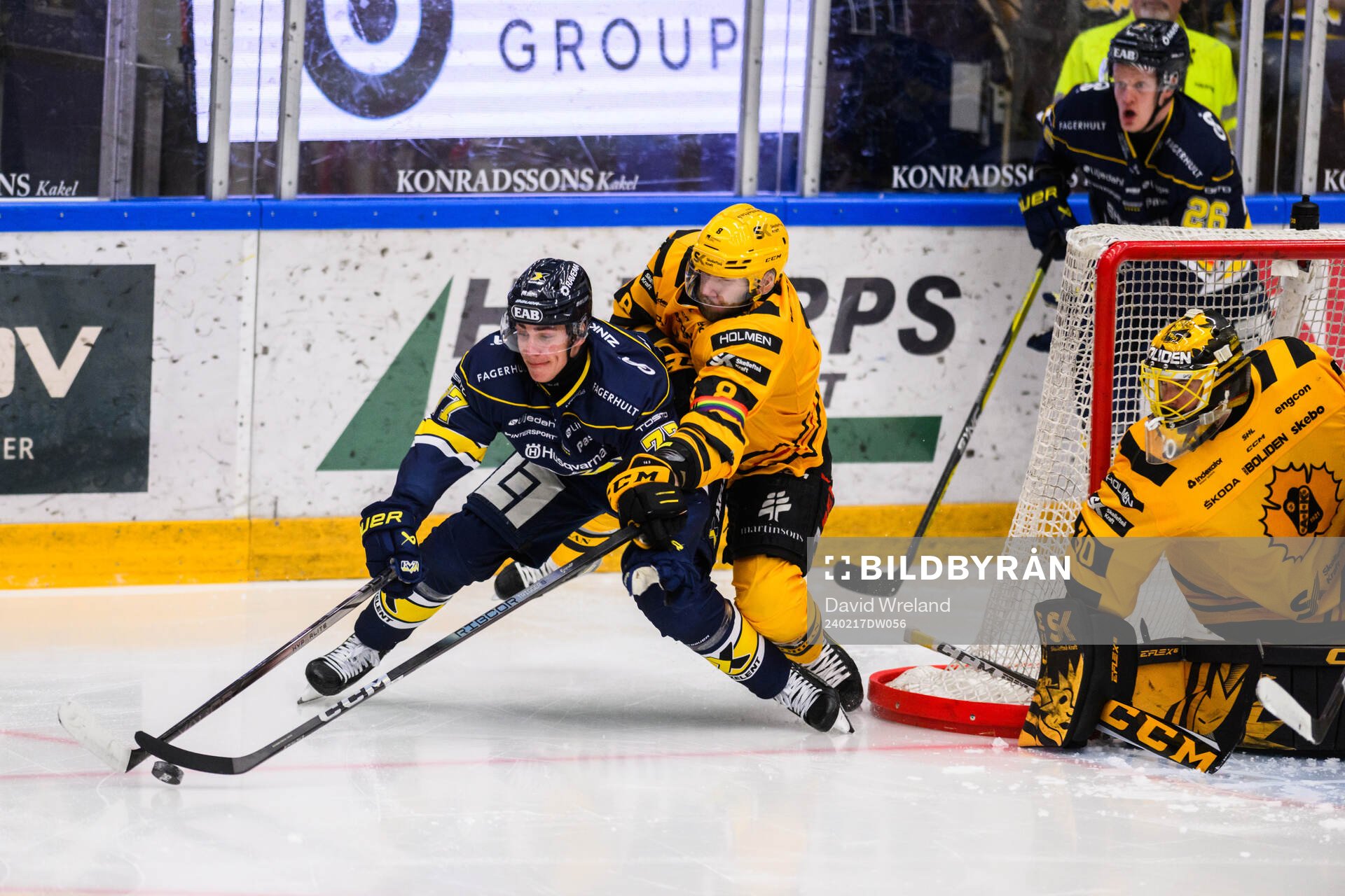 HV71s Herman Hansson och Skellefteås Petter Granberg