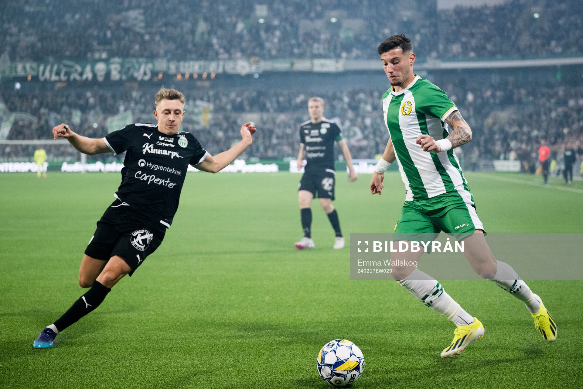 Västerås SKs Simon Gefvert och Hammarbys Viktor Djukanovic