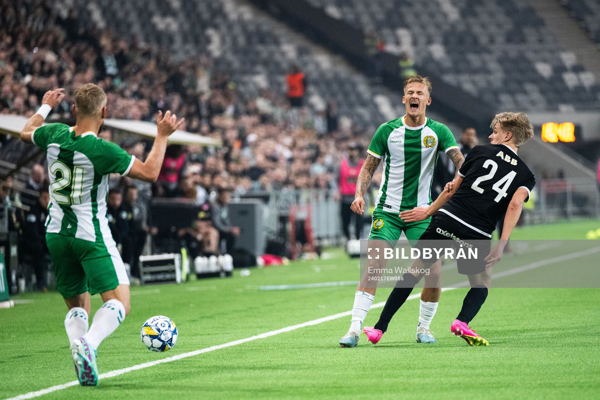 Hammarbys Fredrik Hammar och Västerås SKs Marcus Linday
