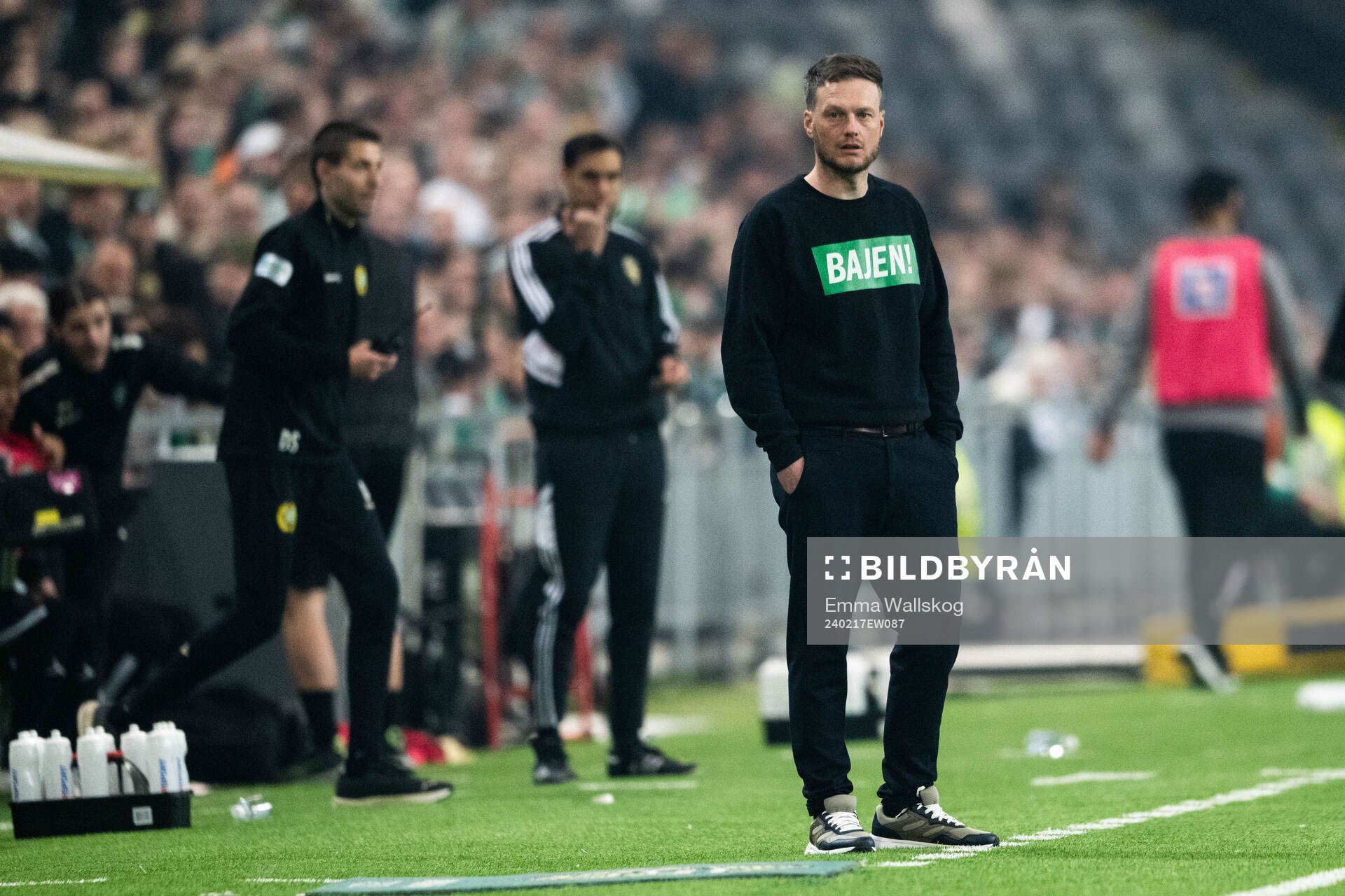 Hammarbys tränare Kim Hellberg deppar