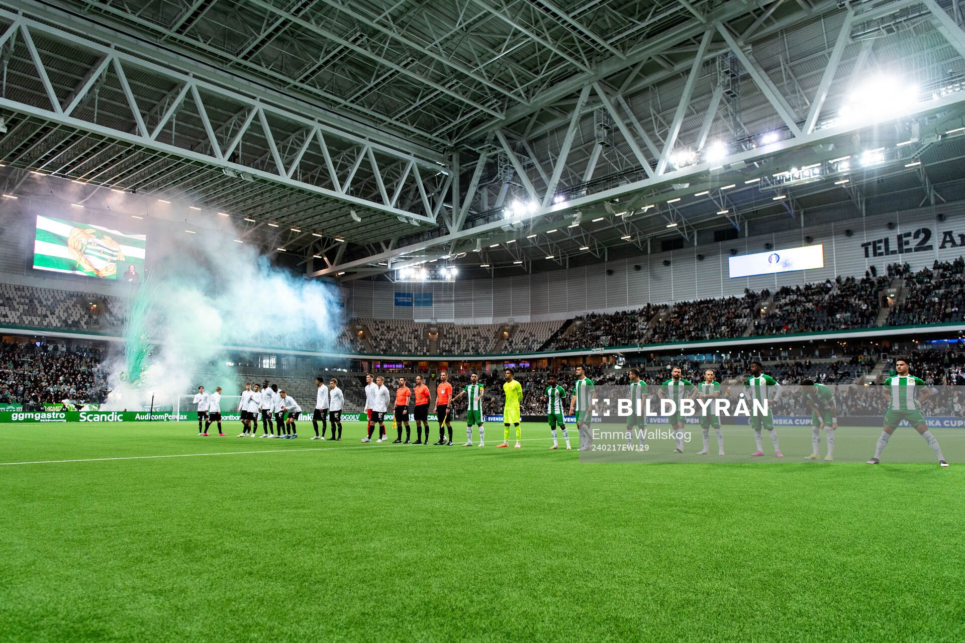 Västerås SKs och Hammarbys spelare