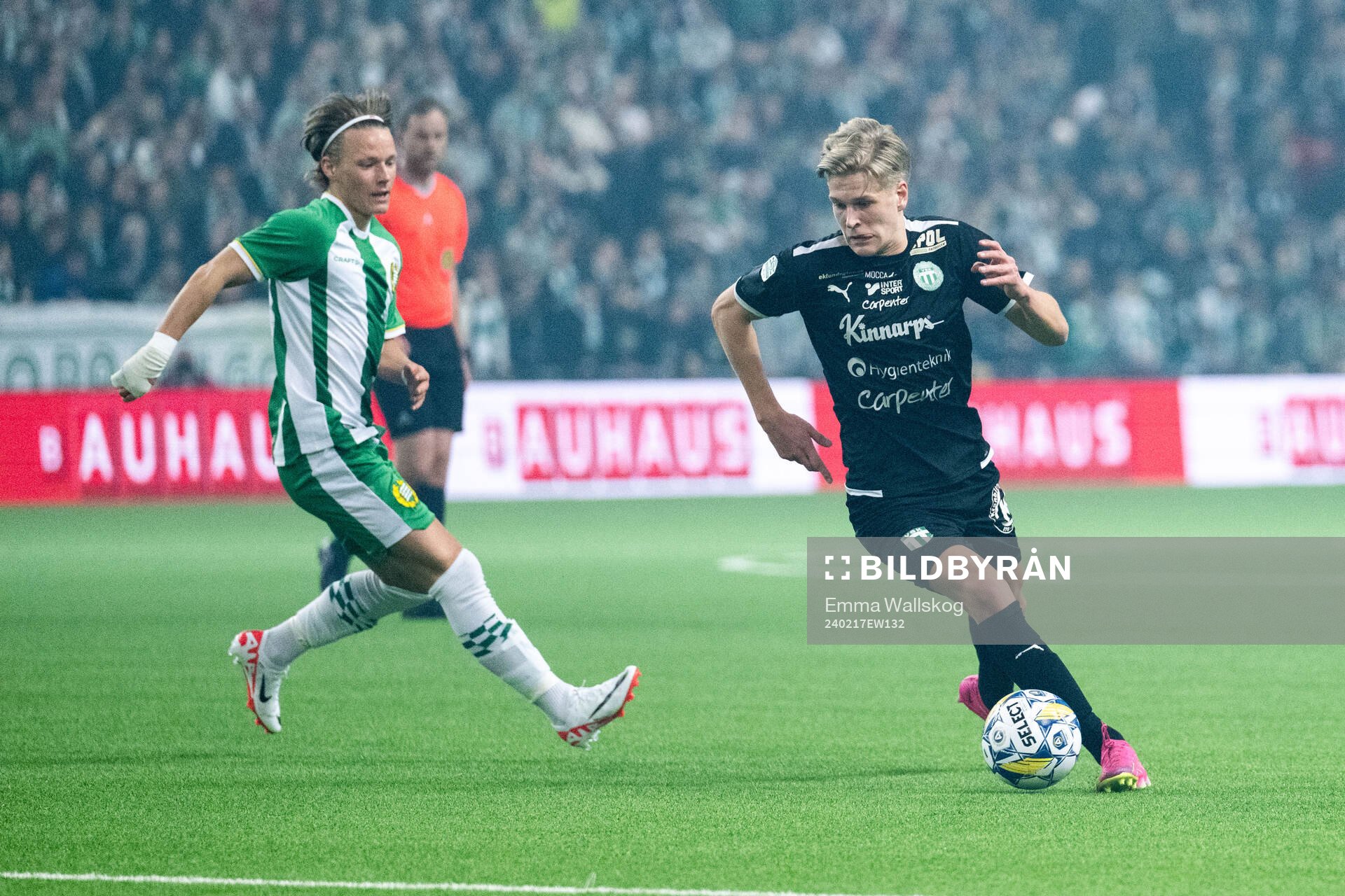 Hammarbys August Mikkelsen och Västerås SKs Marcus Linday