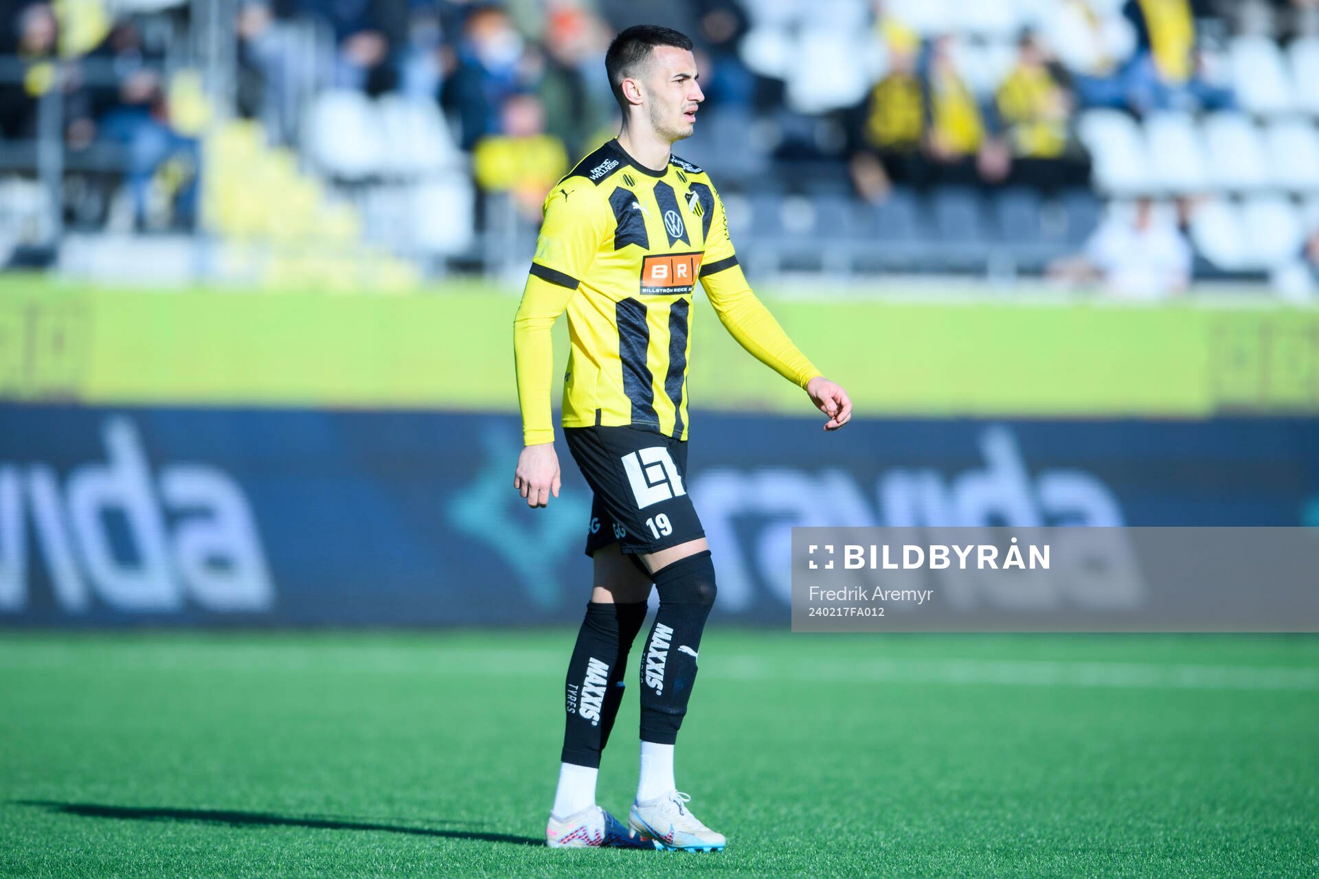 BK Häckens Srdjan Hrstic  under fotbollsmatchen i Svenska Cupen mellan BK Häcken och Östersund den 17 februari 2024 i Göteborg. 
