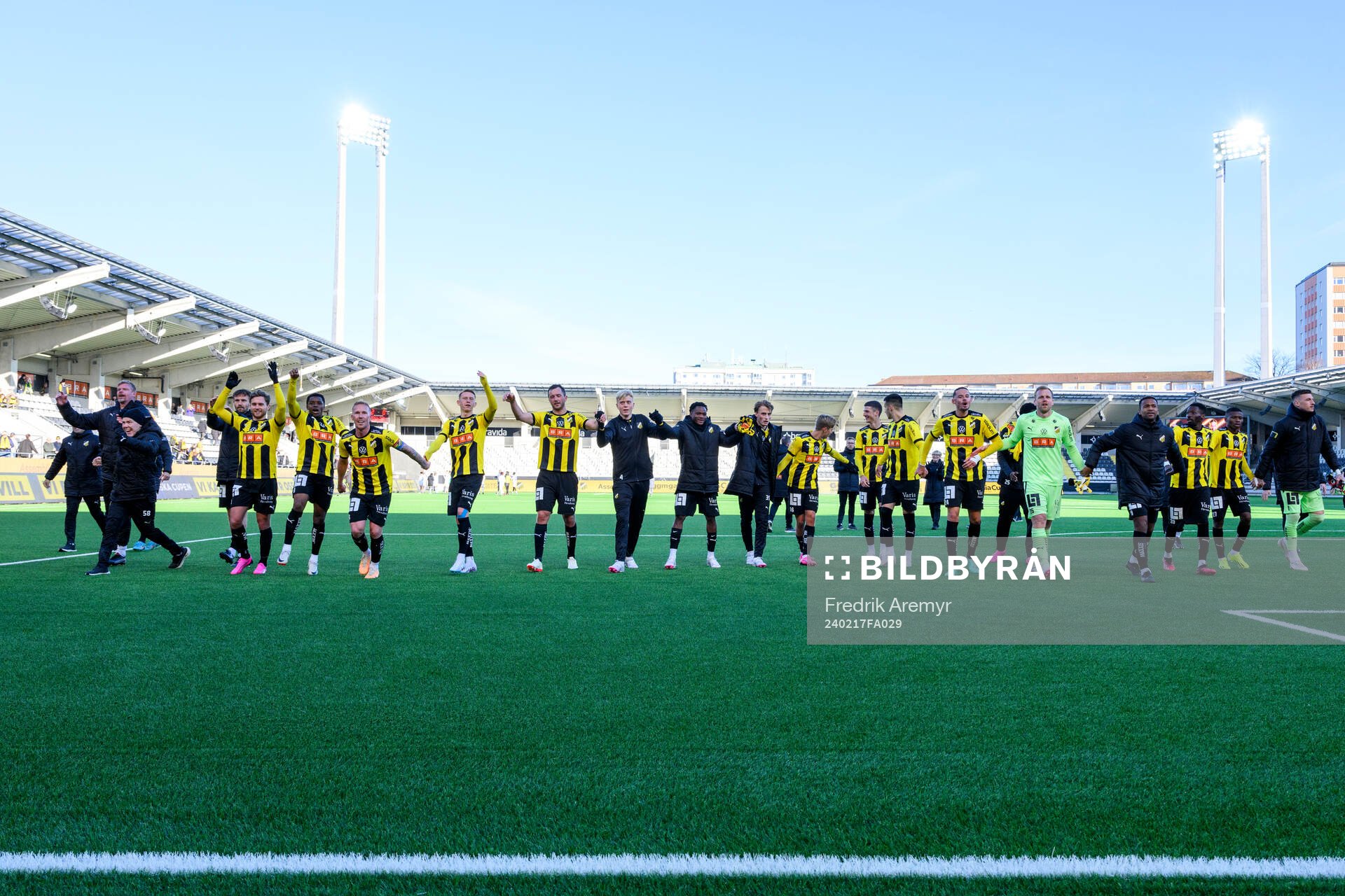 BK Häckens spelare jublar