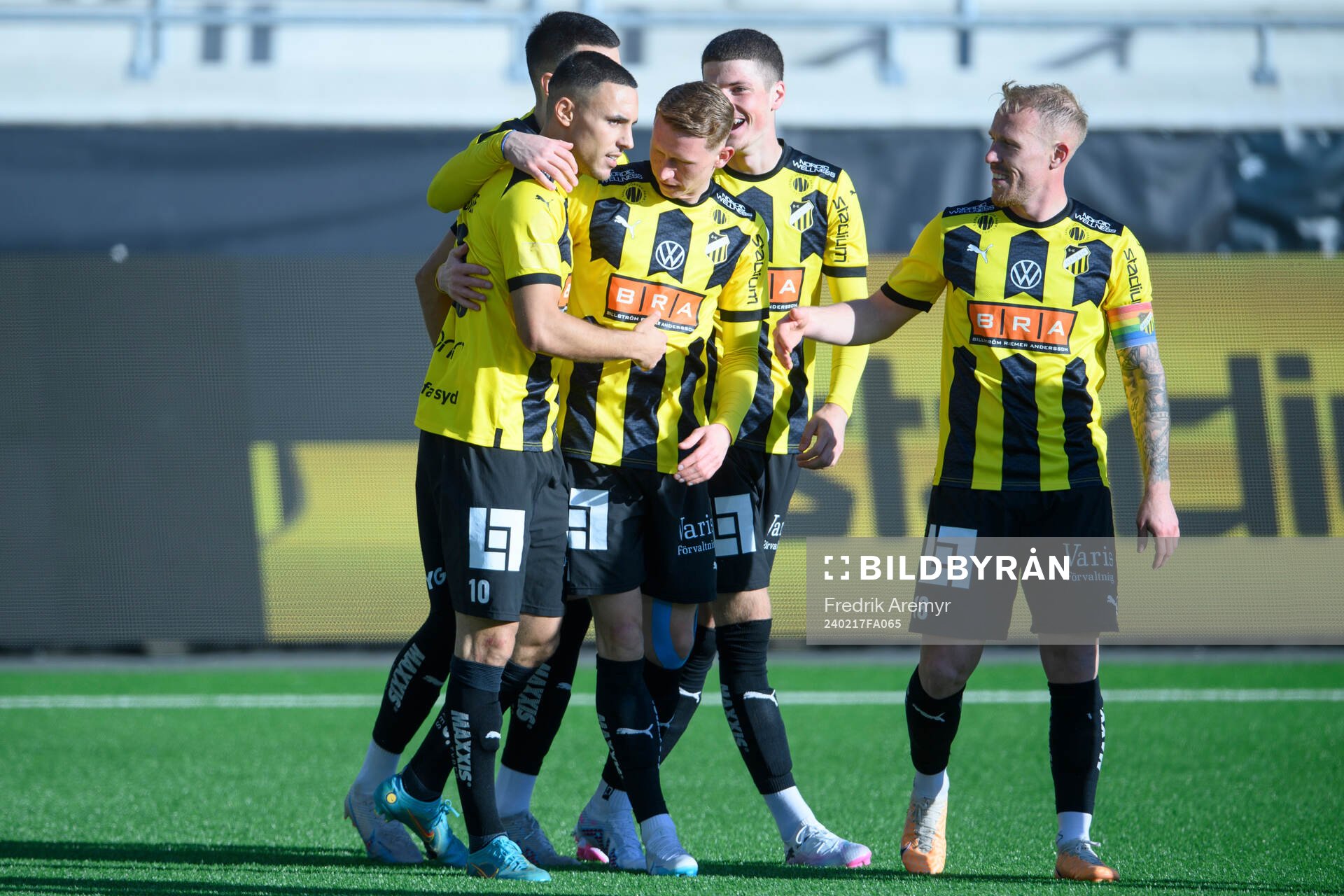 BK Häckens spelare jublar