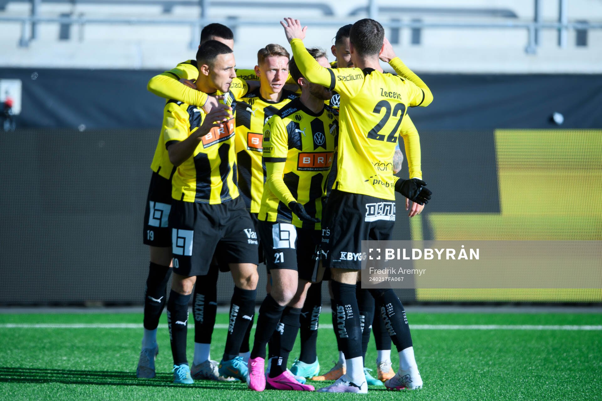 BK Häckens spelare jublar