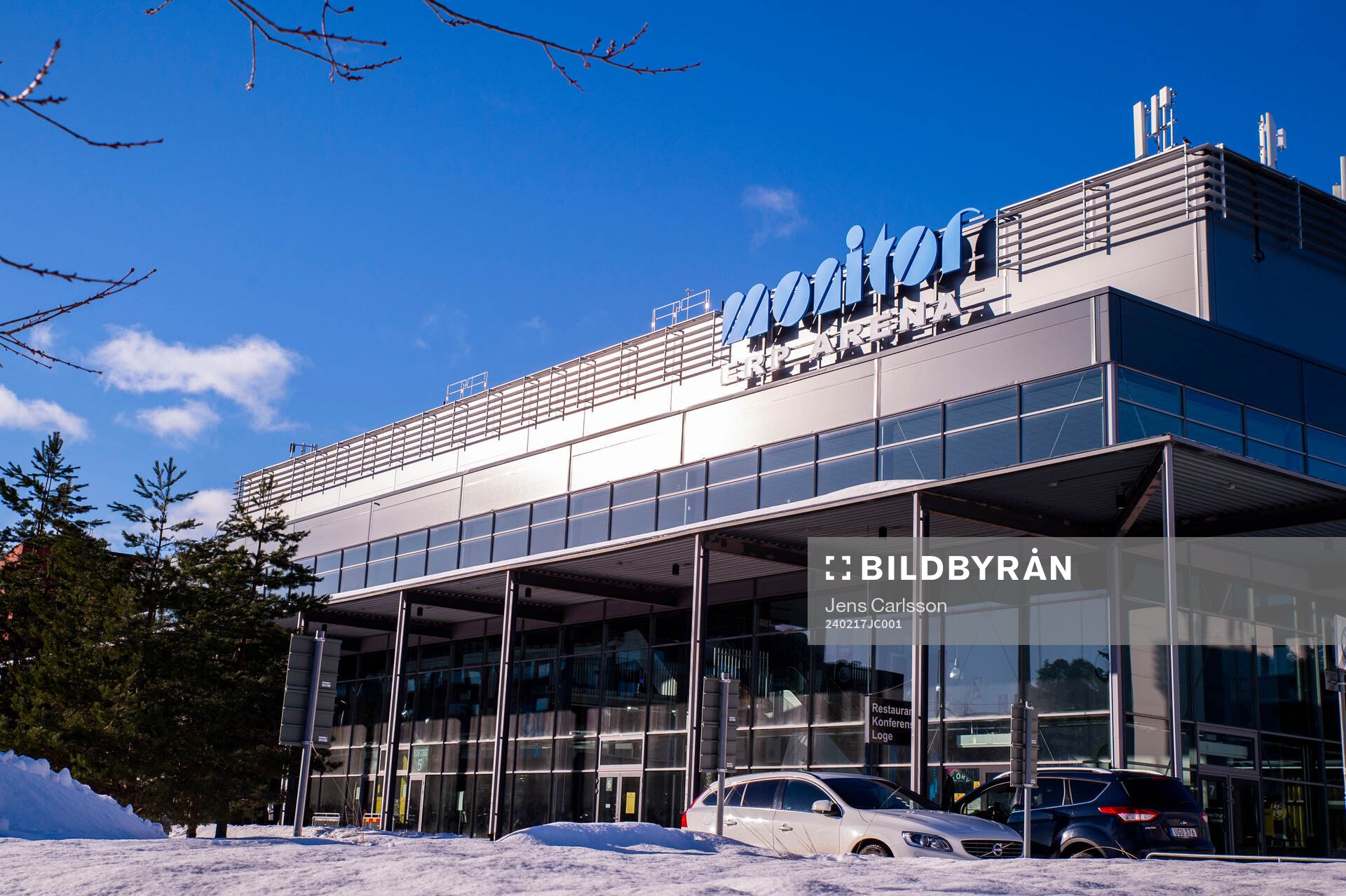 Exteriör av Monitor ERP Arena