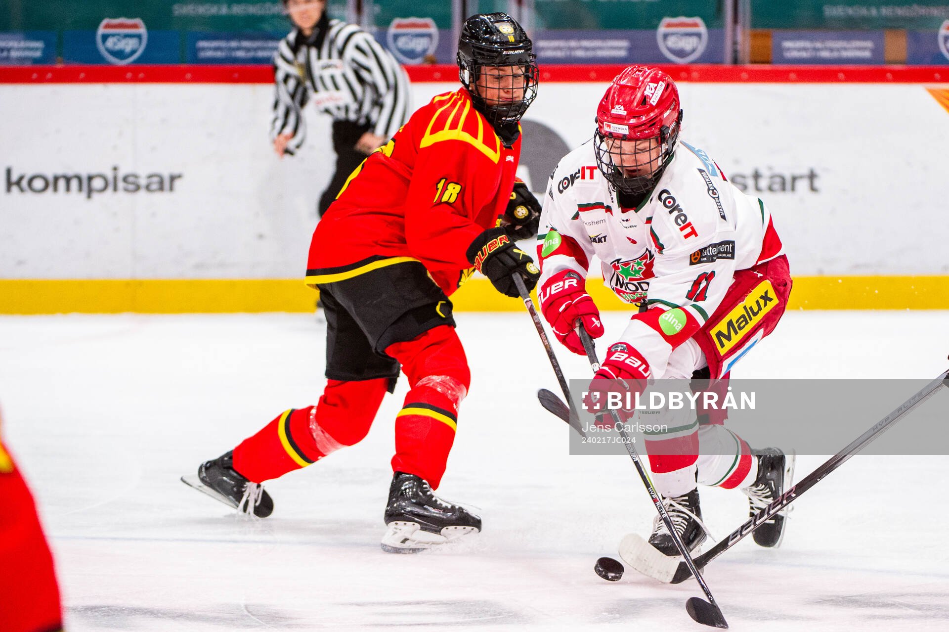 Brynäs Jenniina Nylund och Modos Julia Perjus