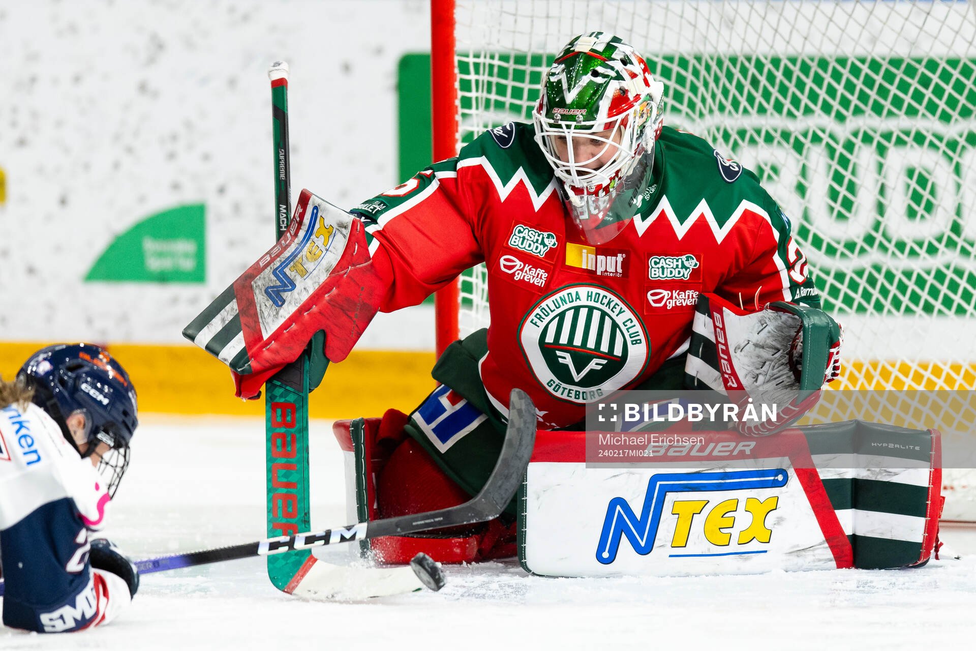 Frölundas målvakt Stephanie Neatby