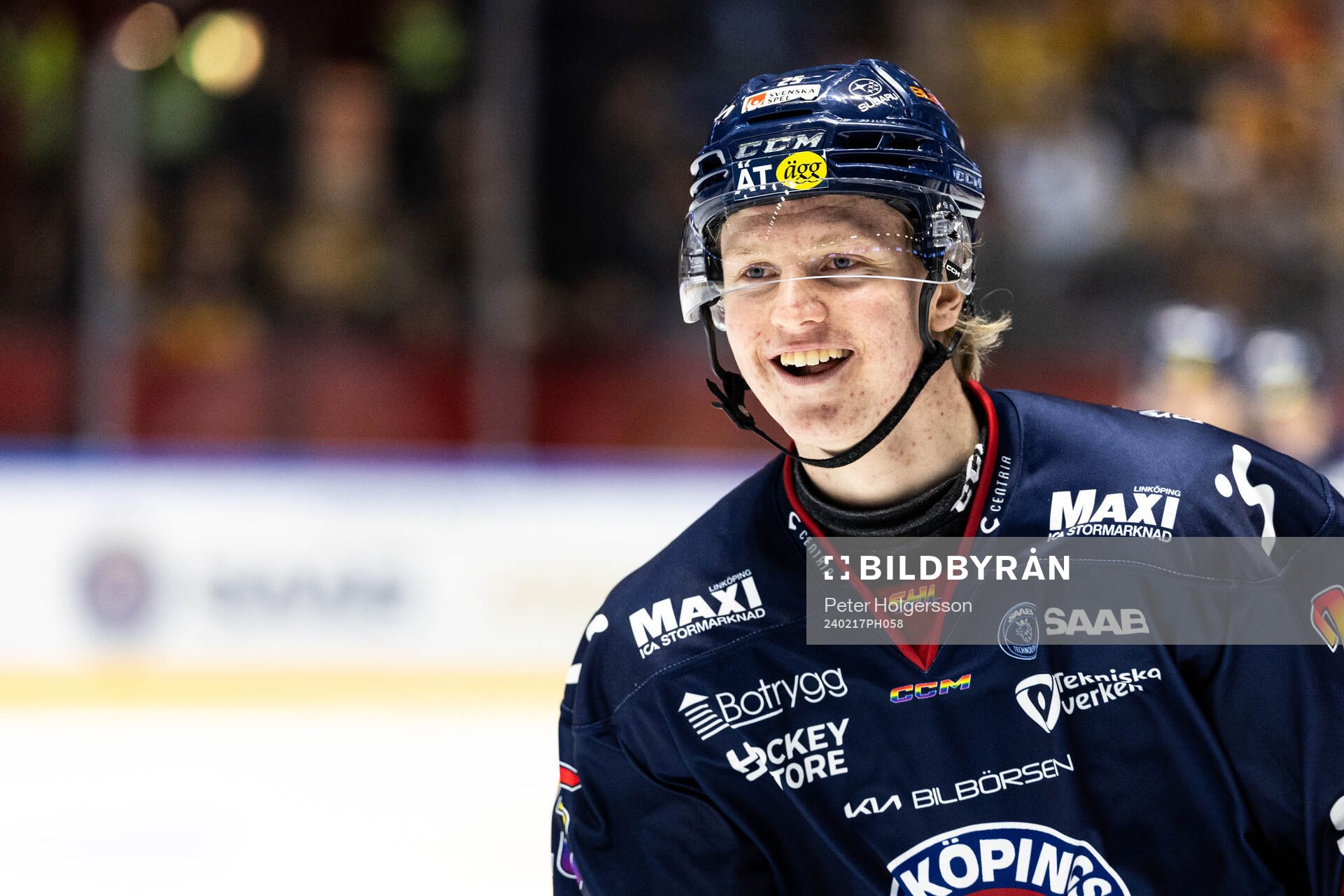 Linköpings Filip Bystedt jublar