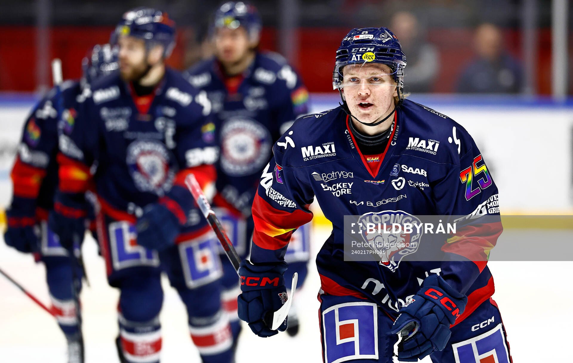 Linköpings Filip Bystedt jublar