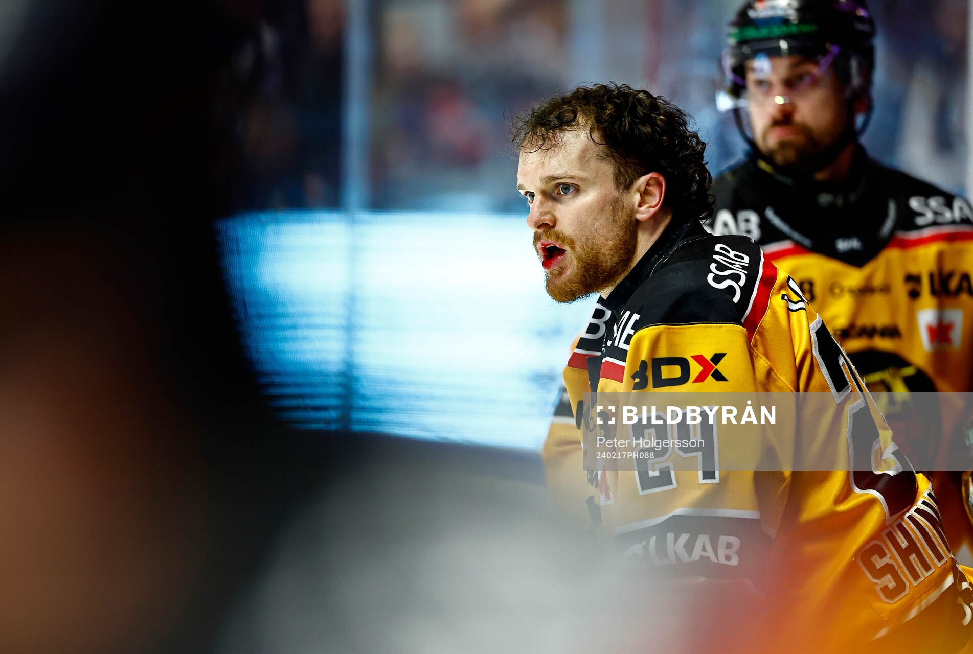 Luleås Brendan Shinnimin reagerar