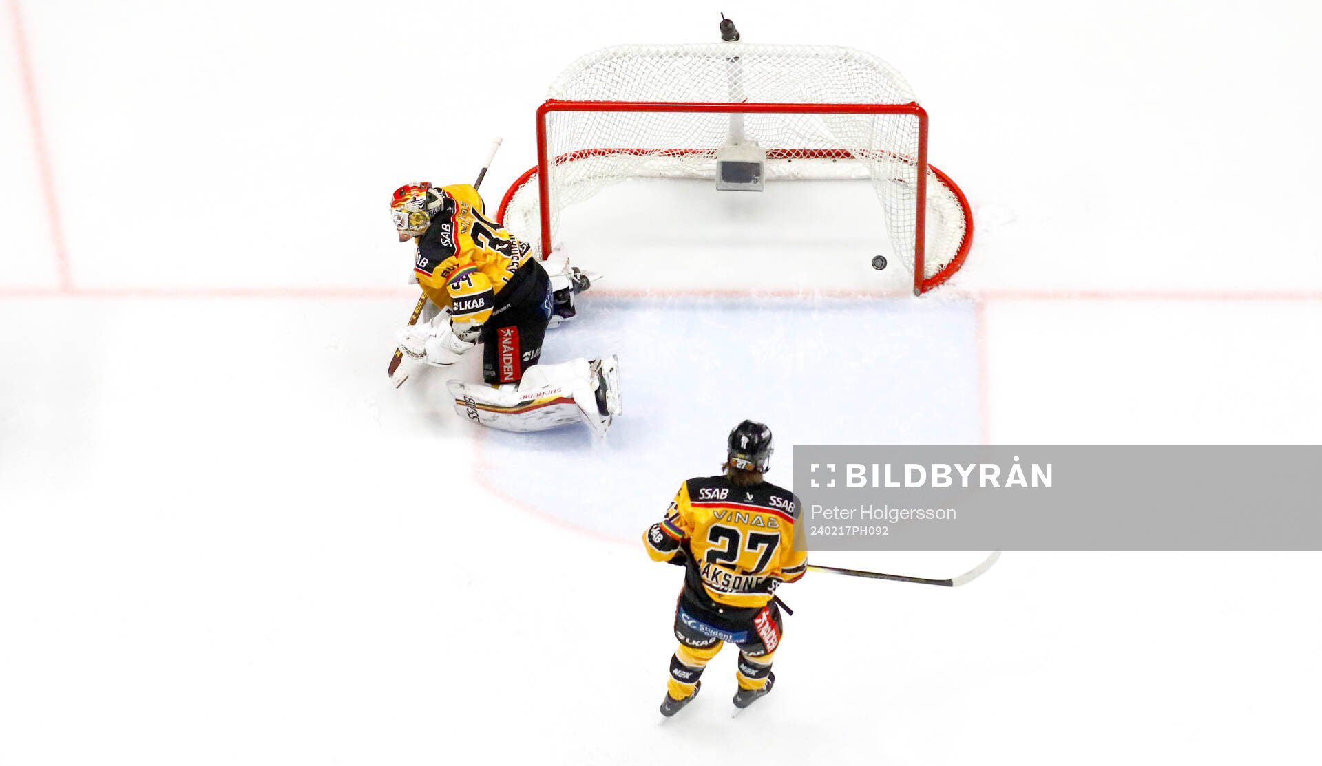 Mål 3-0 av Linköpings John Nyberg förbi Luleås målvakt