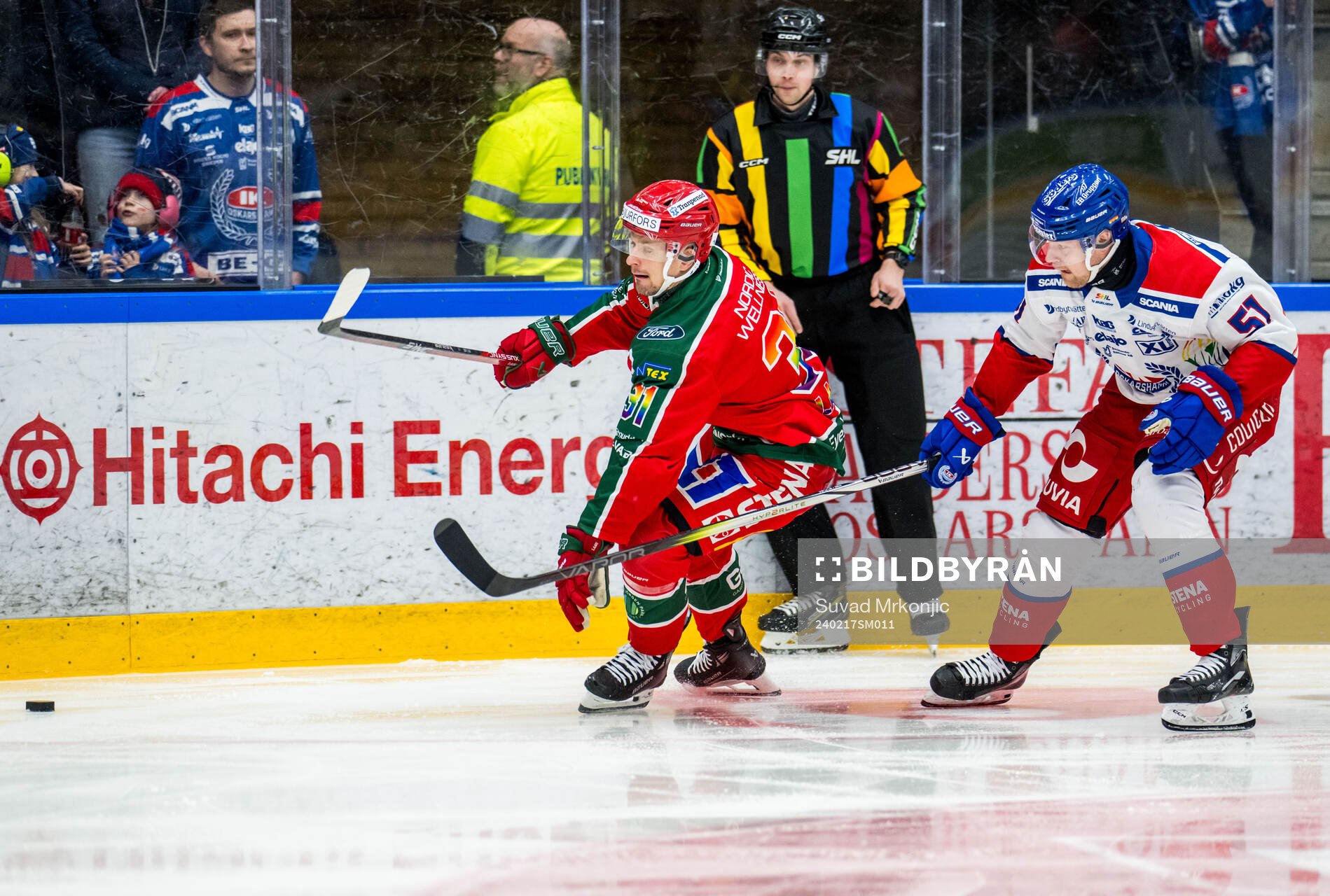 Frölundas Nicklas Lasu och Oskarshamns Markus Nenonen