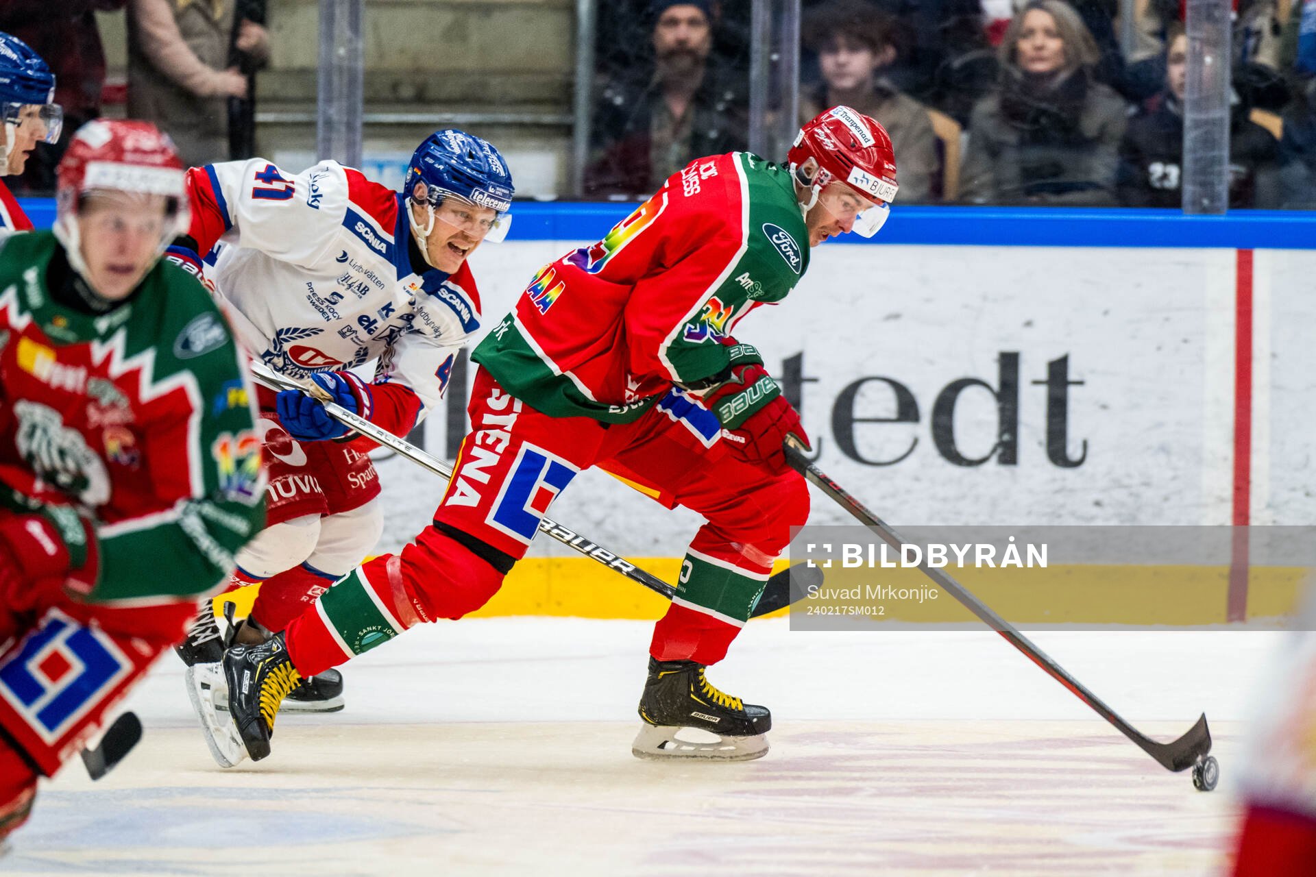 Oskarshamns Johan Johnsson och Frölundas Mikael Ruohomaa