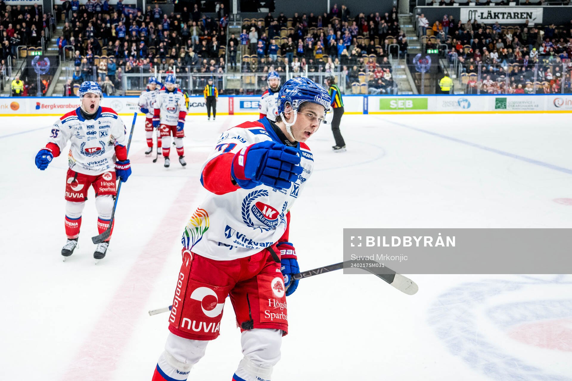 Oskarshamns Viktor Lodin jublar