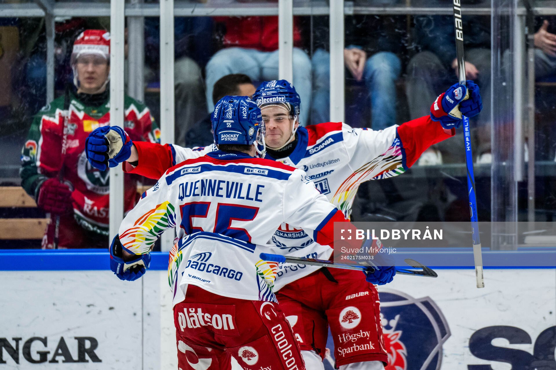 Oskarshamns Viktor Lodin jublar