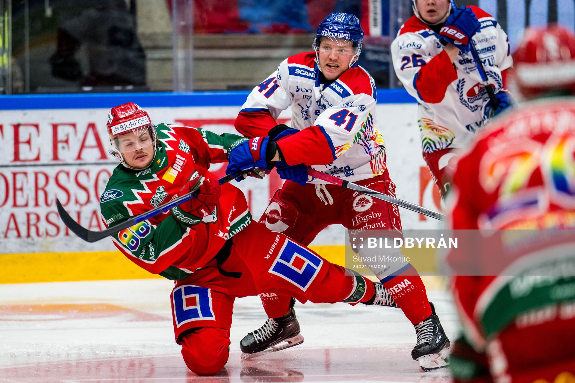 Frölundas Malte Strömwall och Oskarshamns Johan Johnsson