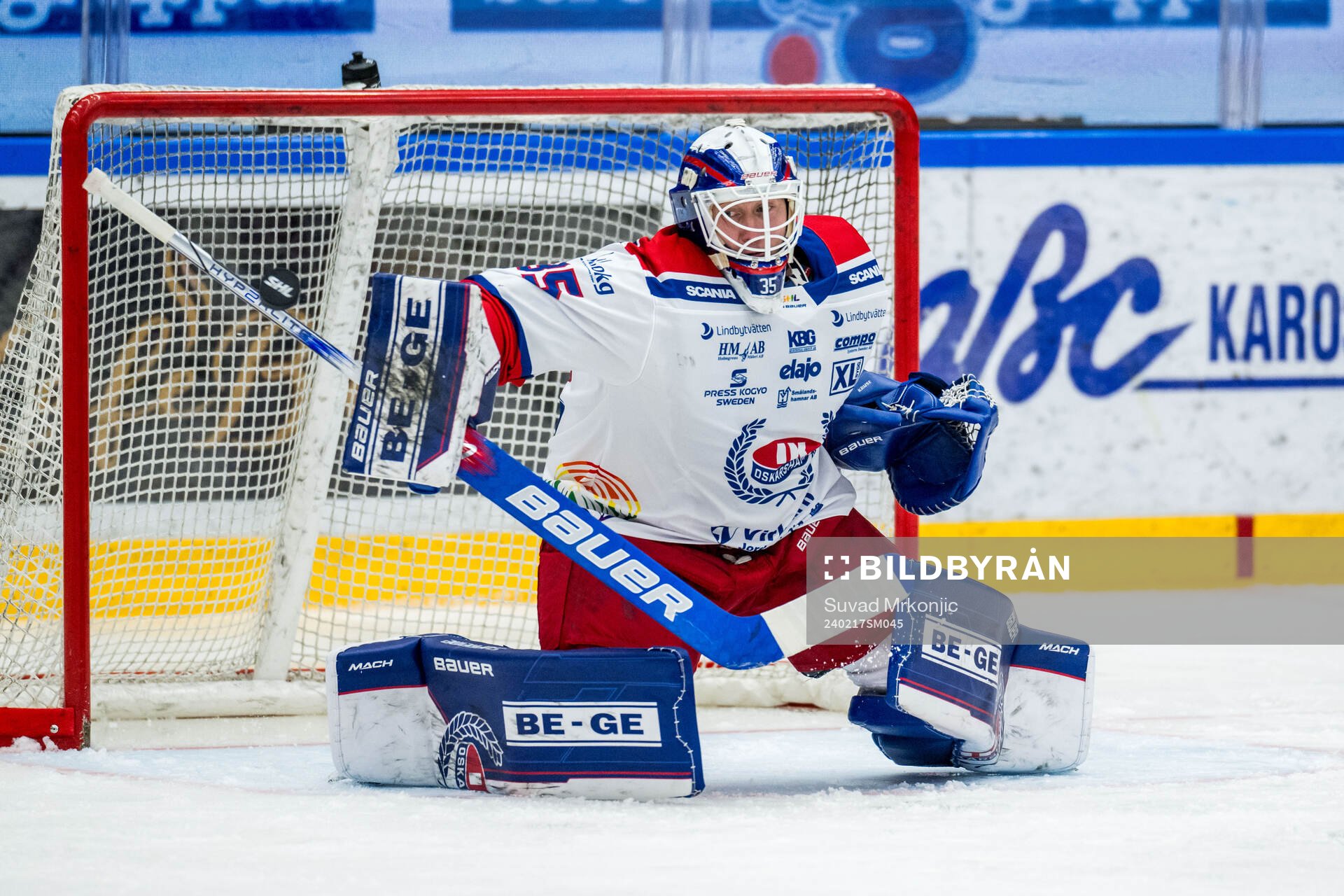 Oskarshamns målvakt Emil Kruse