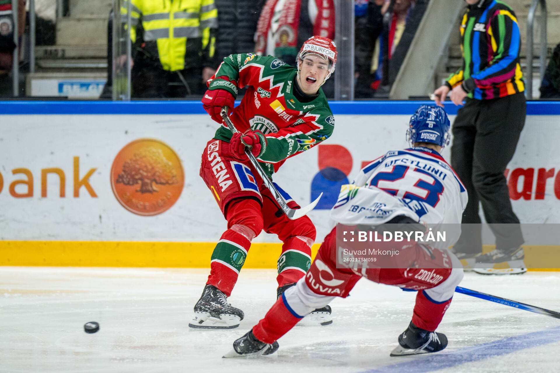 Frölundas David Edstrom och Oskarshamns Gustaf Westlund