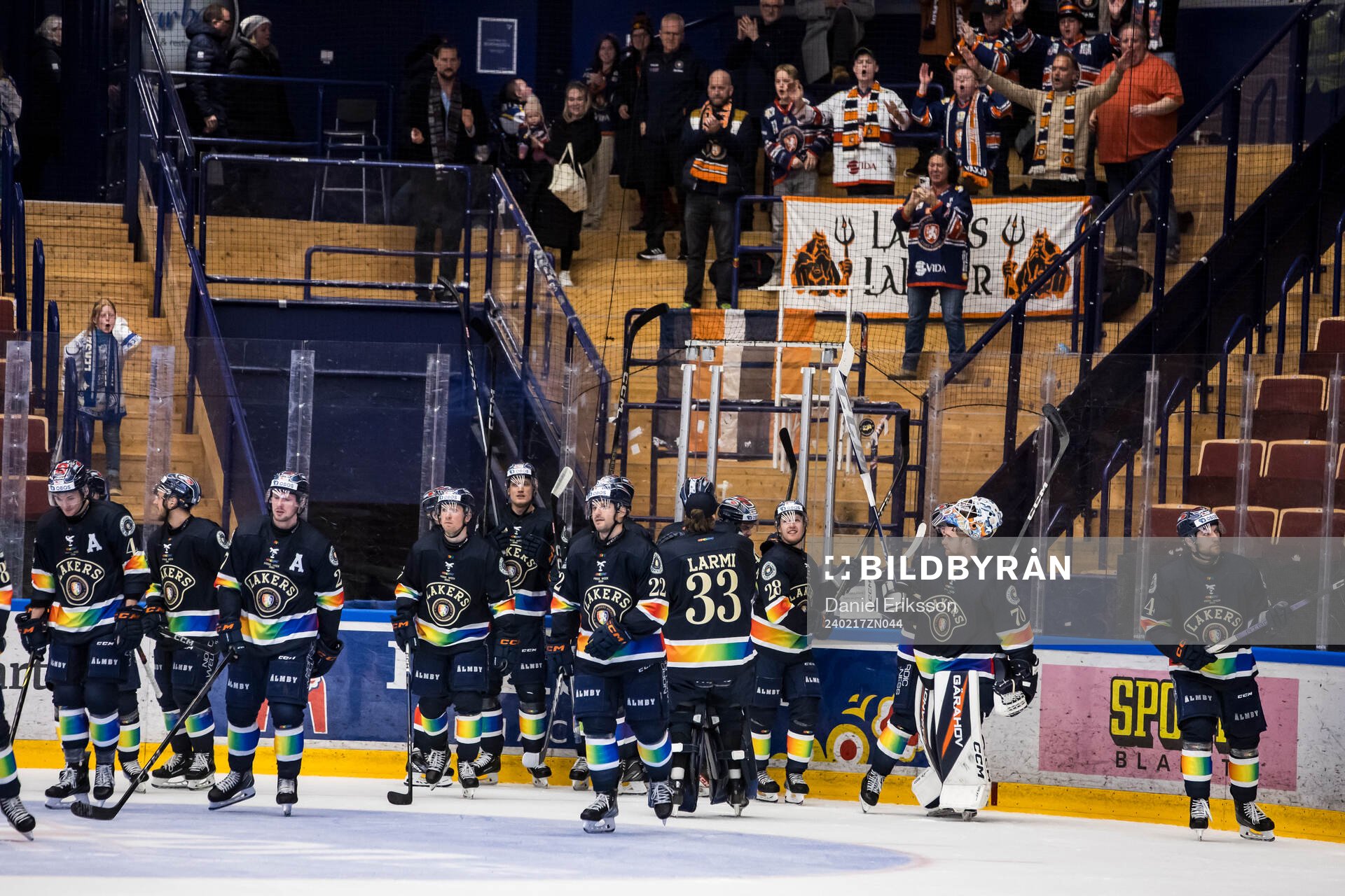 Växjös spelarna jublar