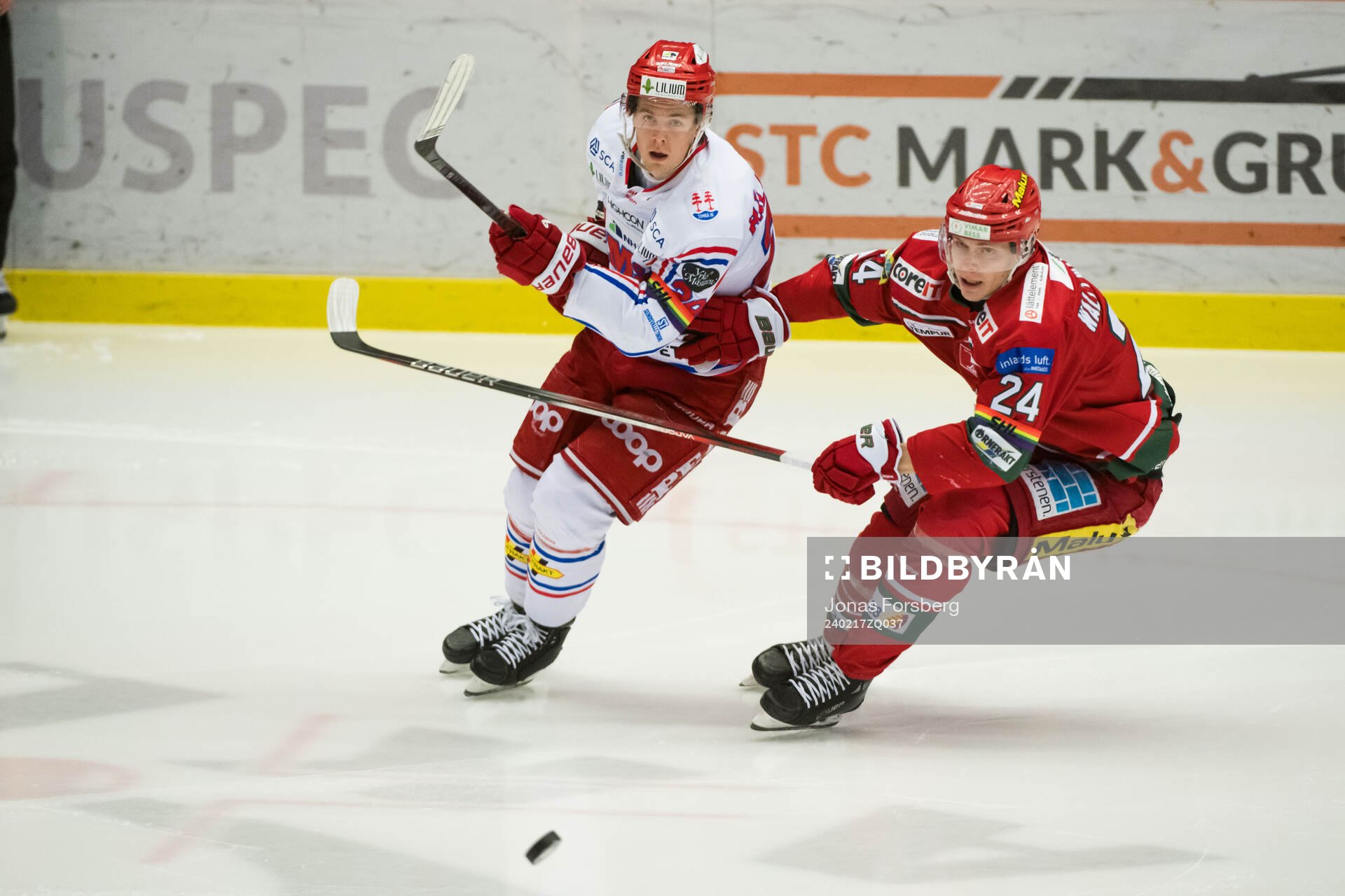 Timrås Filip Hållander och MoDos Erik Walli Walterholm