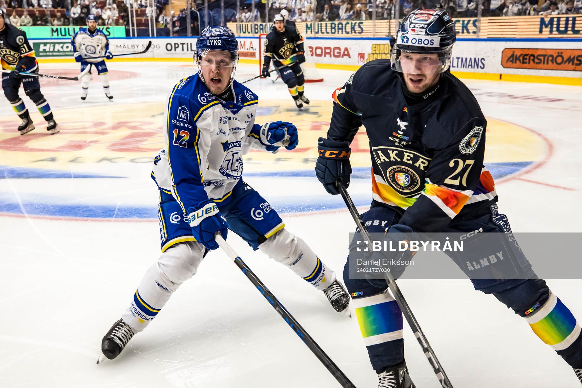 Leksands Kalle Östman och Växjös Martin Lundberg