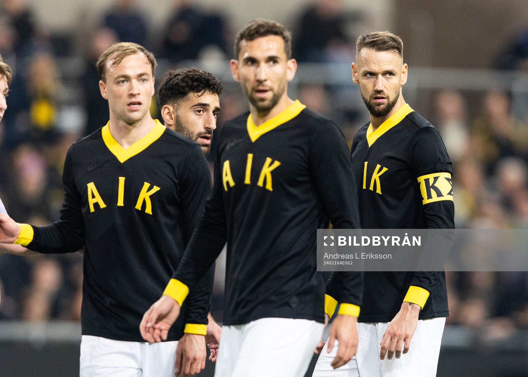 AIKs Martin Ellingsen, Benjamin Tiedemann Hansen och