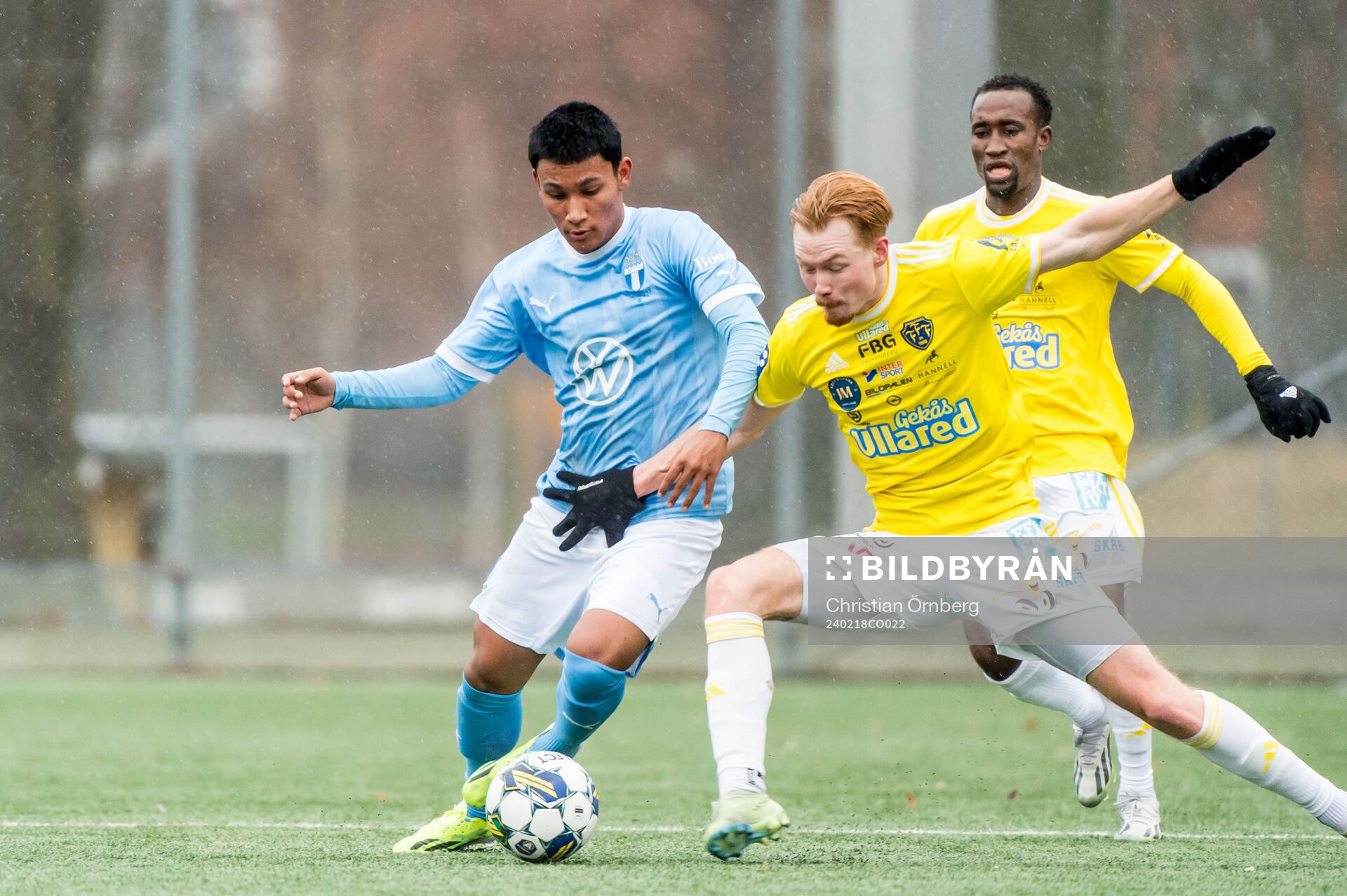 Malmö FFs Sashwat Rana och Falkenbergs FFs Linus Borgström