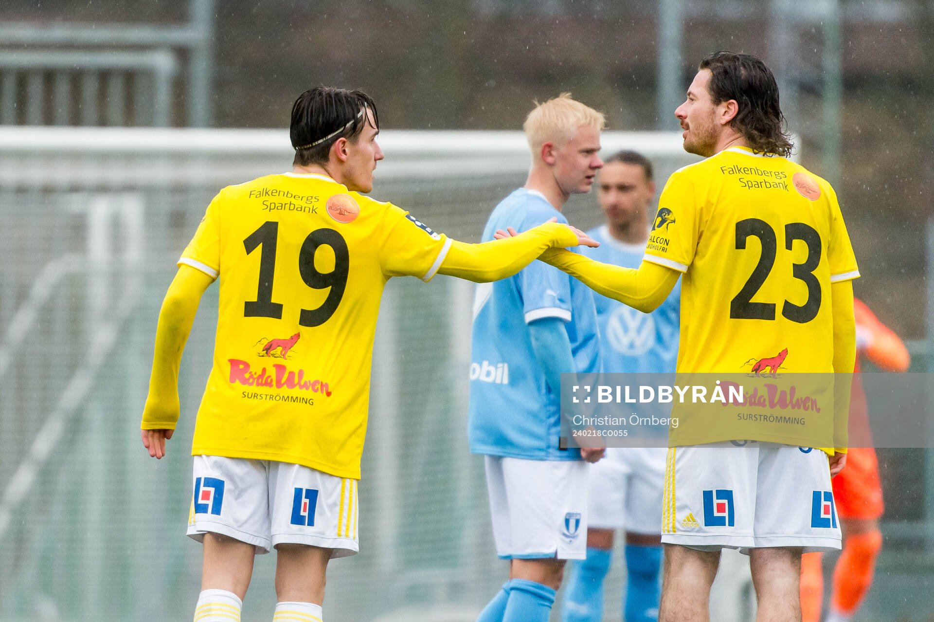 Falkenbergs FFs Oskar Lindberg och Rasmus Andersson