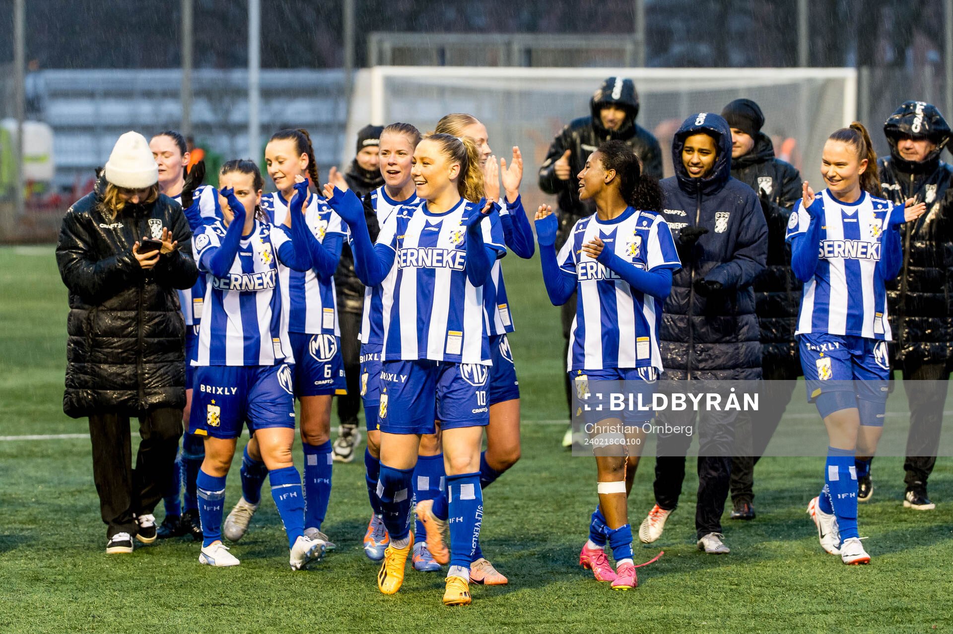 IFK Göteborgs spelare jublar