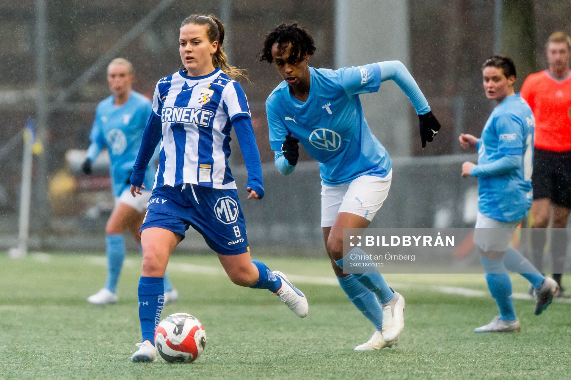 IFK Göteborgs Frida Bremer och Malmö FFs Hanna Lofthammar