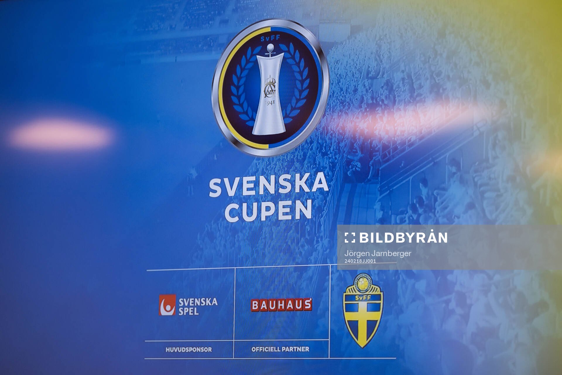 Svenska cupen logga på informationstavlor