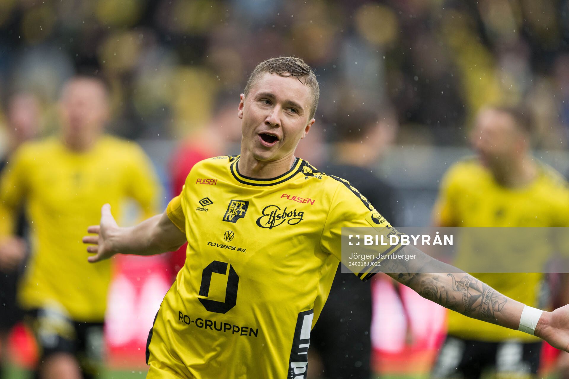 Elfsborgs Sebastian Holmén jublar