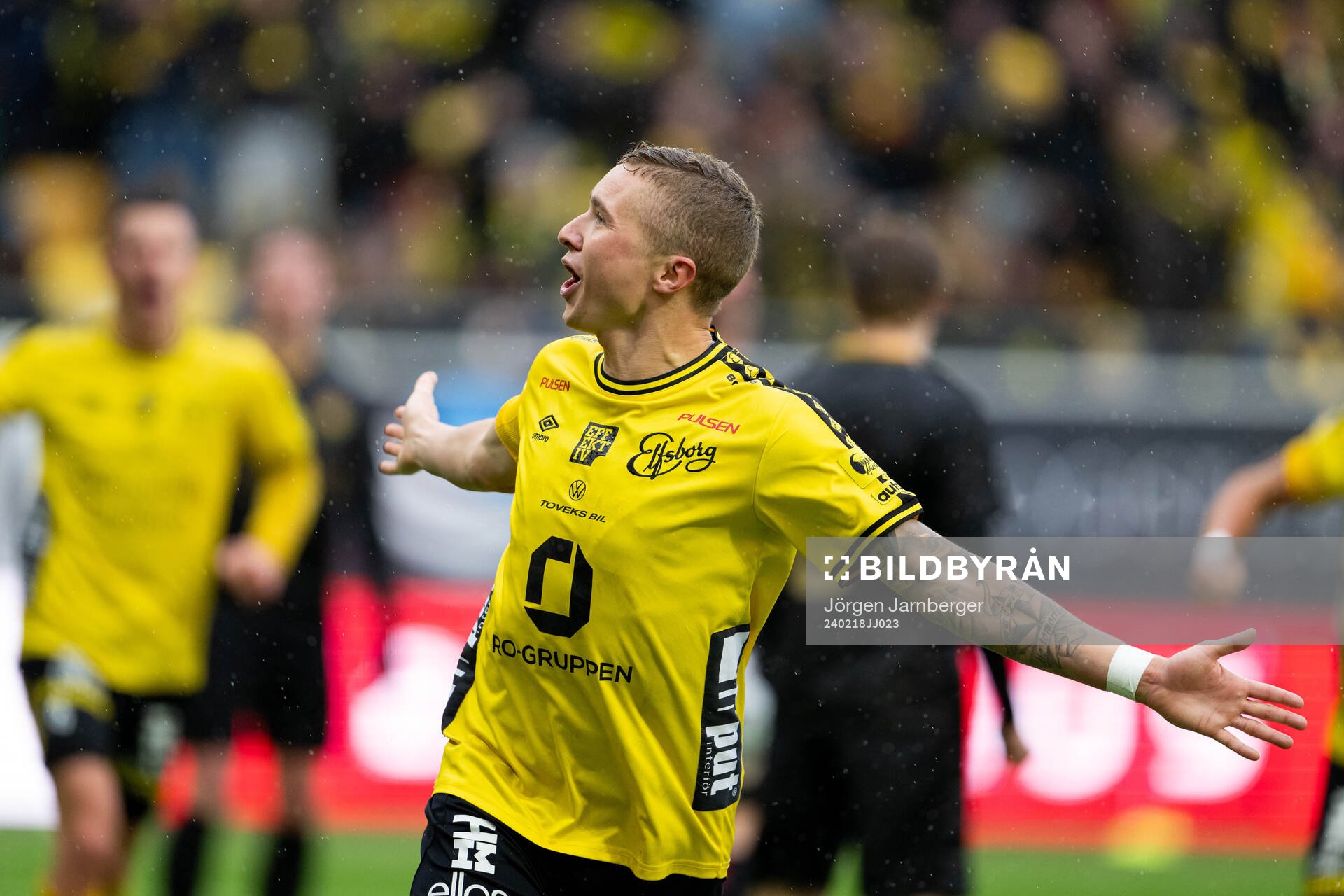 Elfsborgs Sebastian Holmén jublar