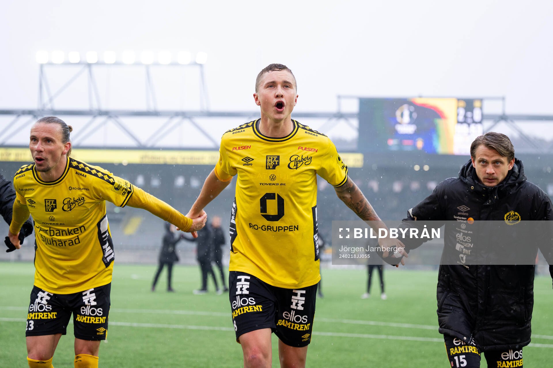 Elfsborgs Niklas Hult, Sebastian Holmén och Simon Hedlund