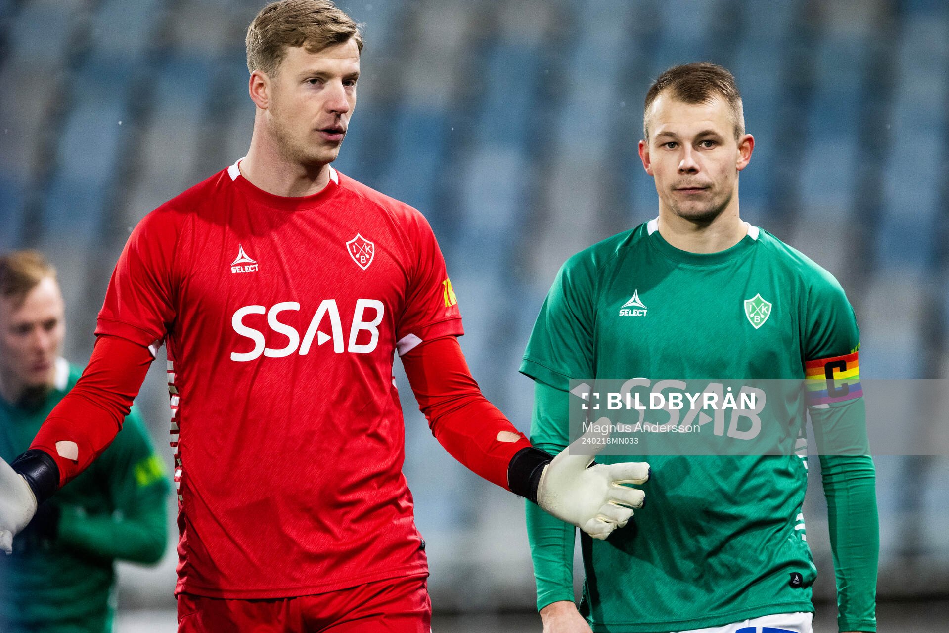 Brages målvakt Viktor Frodig och Brages Alexander