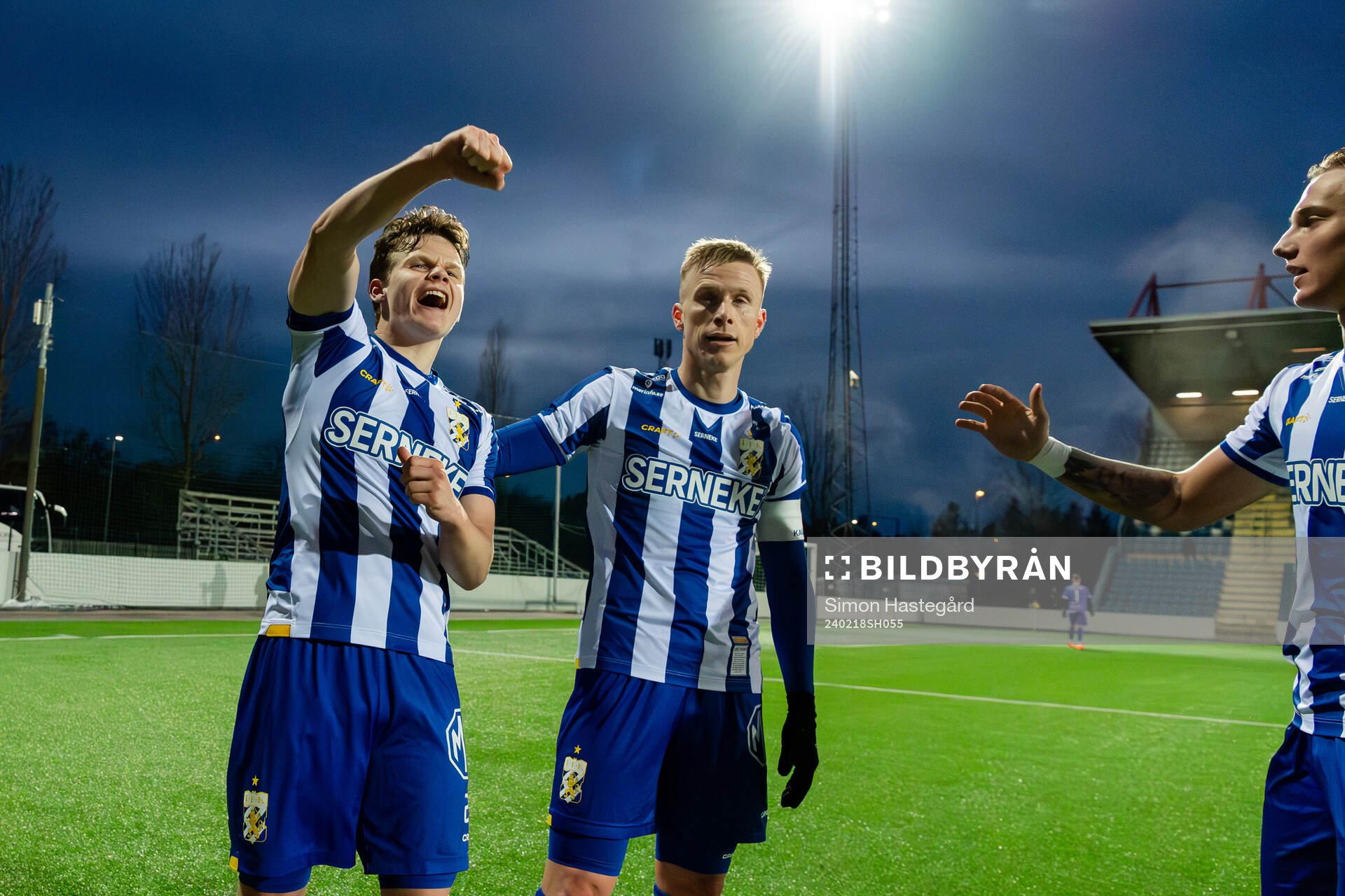 IFK Göteborgs Kolbeinn Thordarson och Oscar Wendt jublar