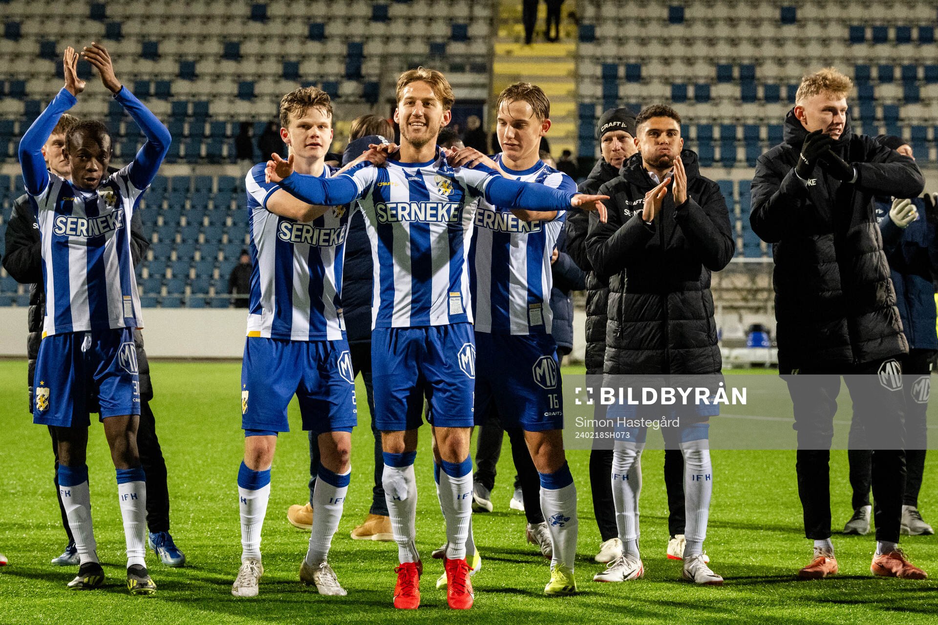 IFK Göteborgs Kolbeinn Thordarson och Arbnor Mucolli jublar