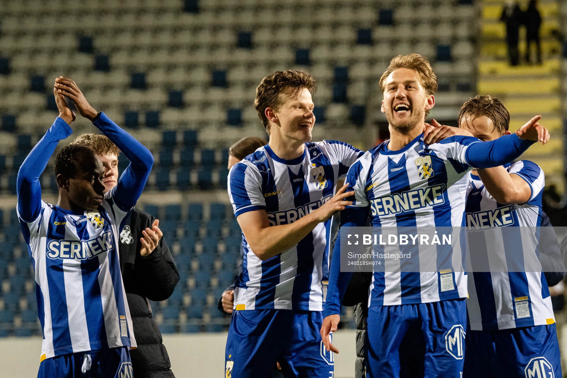 IFK Göteborgs Kolbeinn Thordarson och Arbnor Mucolli jublar