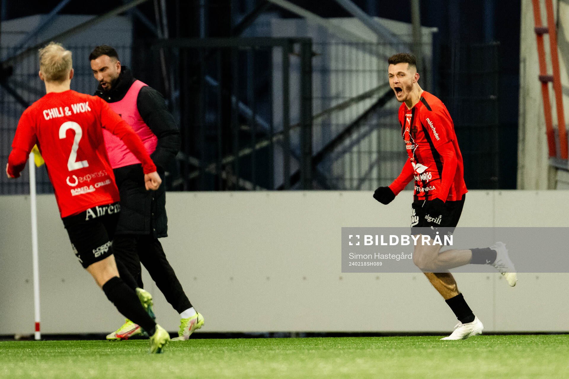 Nordic Uniteds Yoann Fellrath jublar