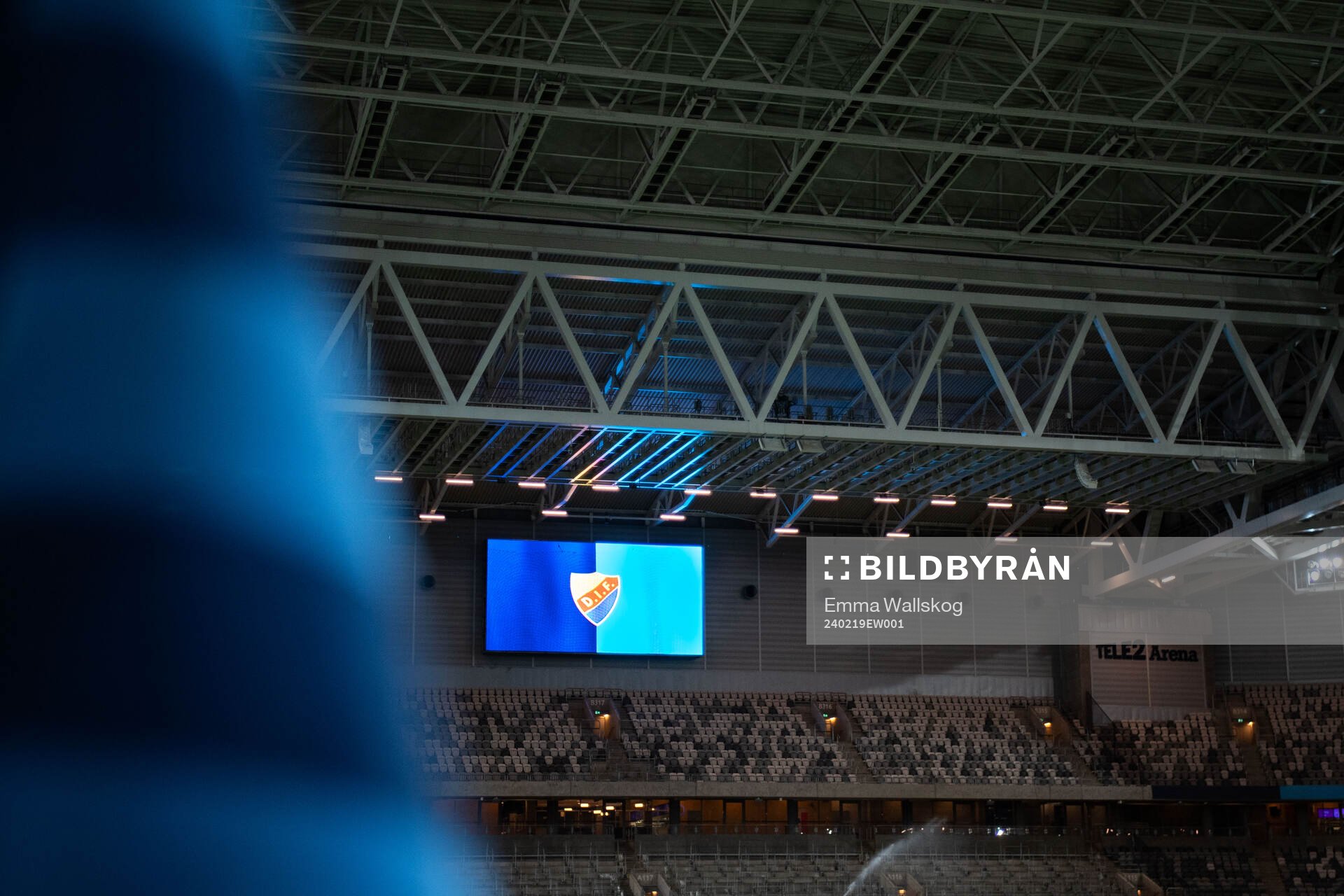 Interiör vy av Tele2 Arena