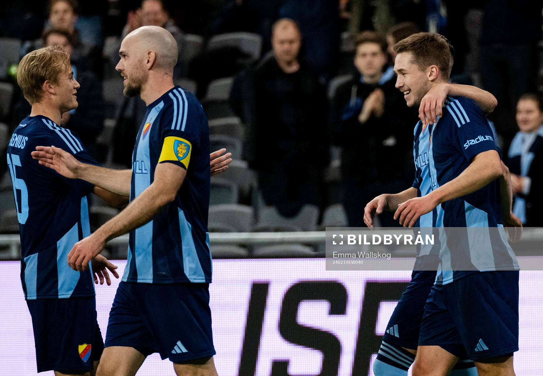 Djurgårdens Miro Tenho, Oskar Fallenius och Marcus