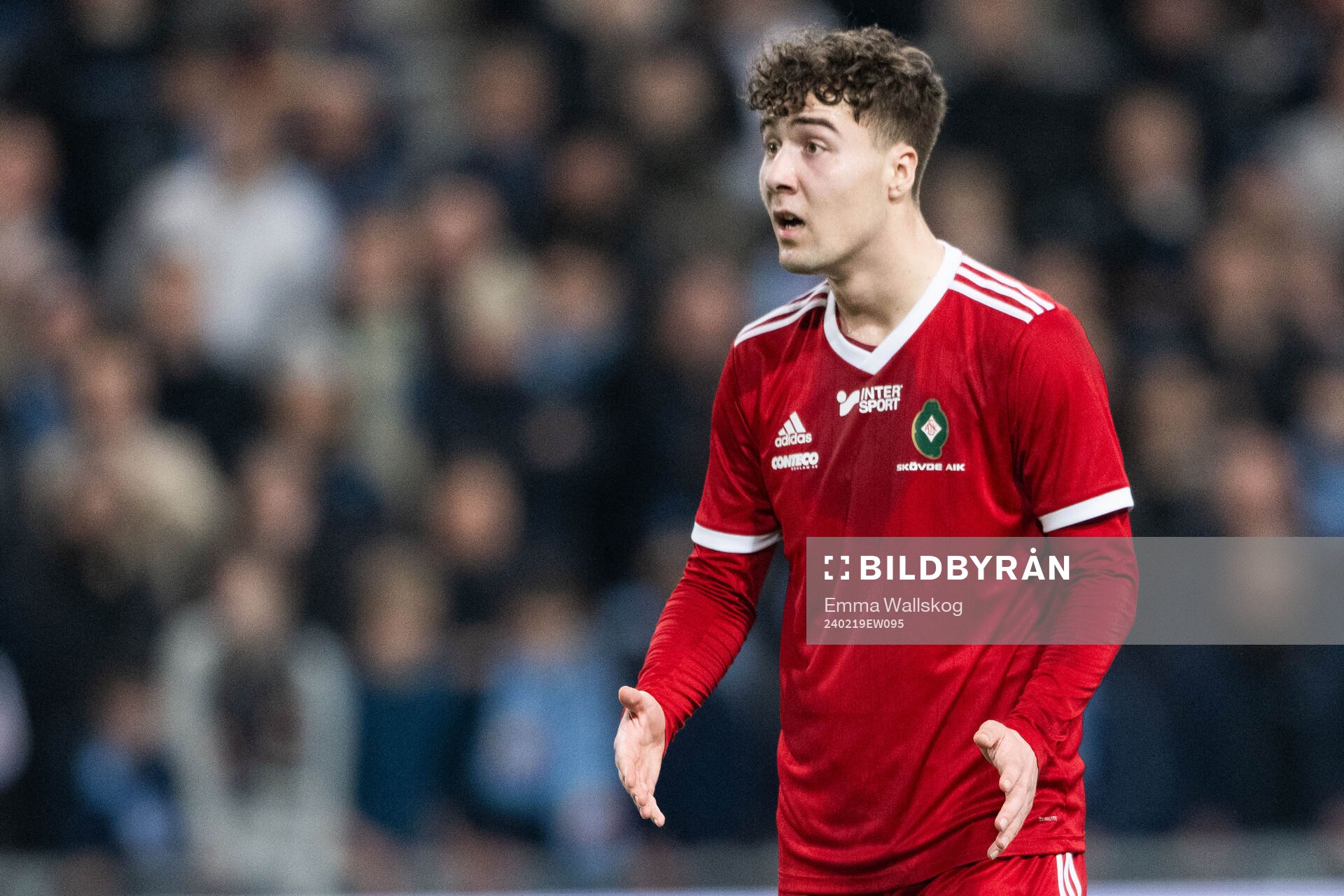 Skövde AIKs Filip Drinic reagerar