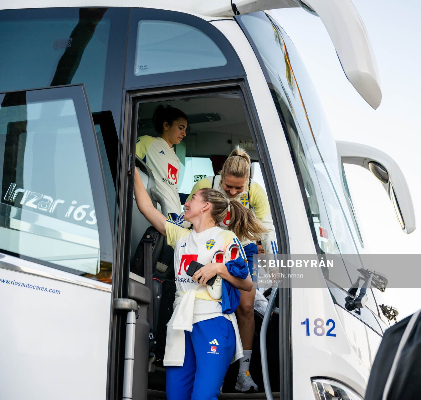 Linda Sembrant and Amanda Nildén of the women's national