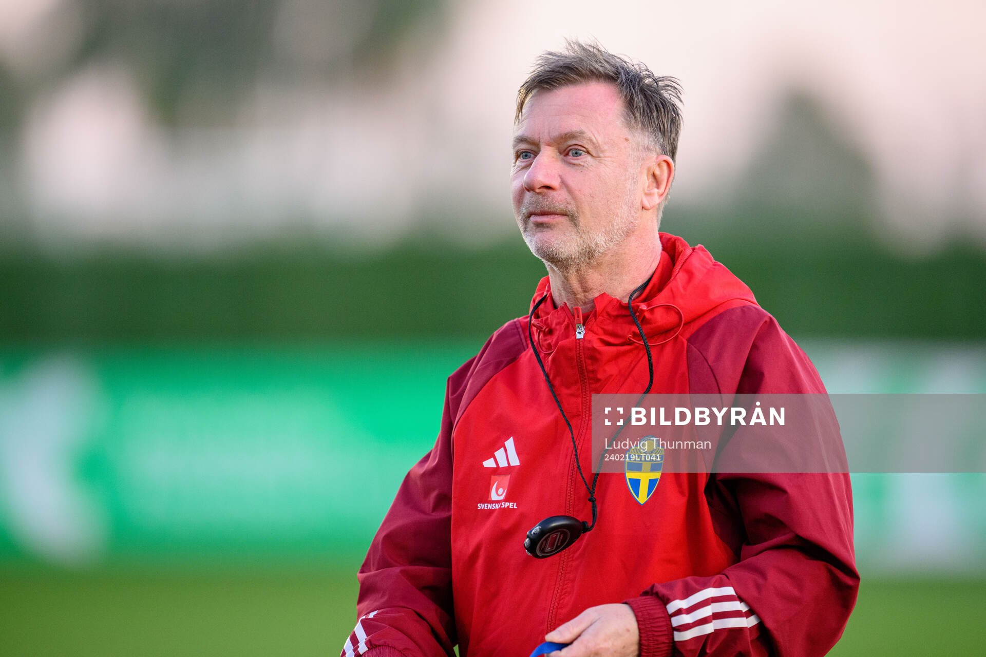 Head coach Peter Gerhardsson of Sweden of the women's