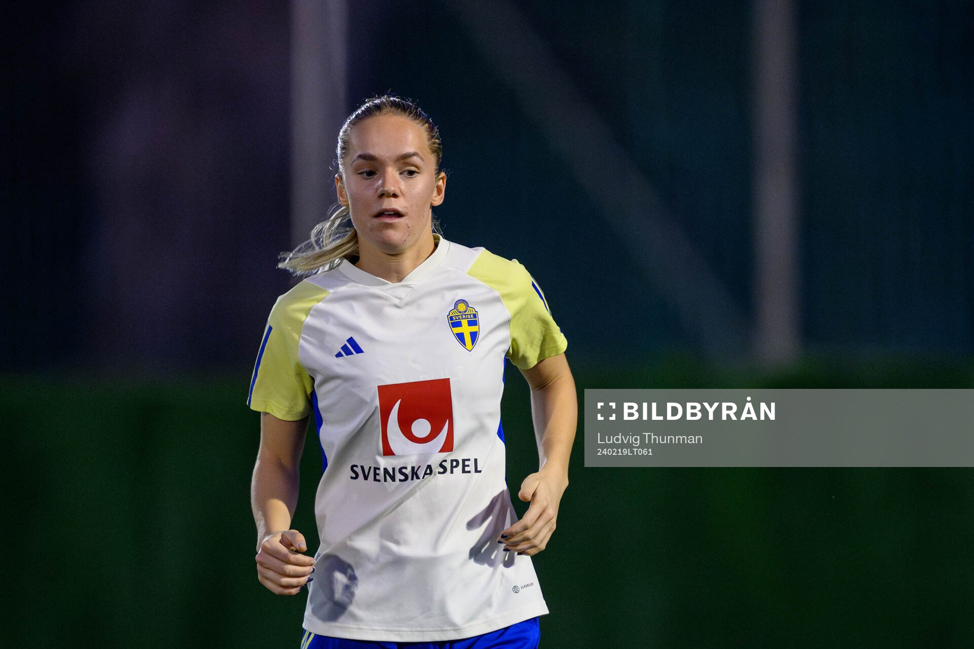 Hanna Lundkvist of Sweden of the women's national football
